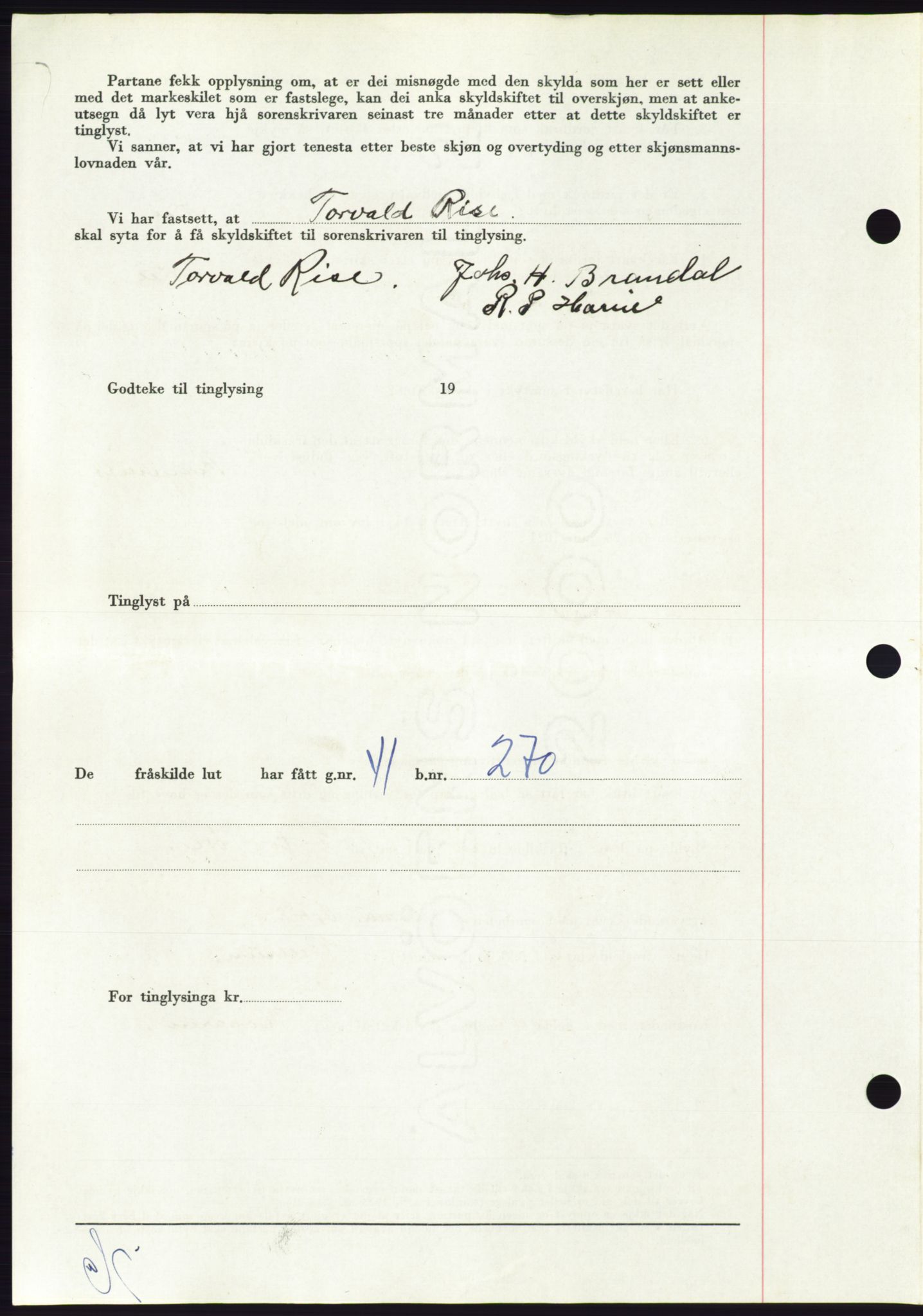 Søre Sunnmøre sorenskriveri, AV/SAT-A-4122/1/2/2C/L0090: Mortgage book no. 16A, 1951-1951, Diary no: : 1924/1951