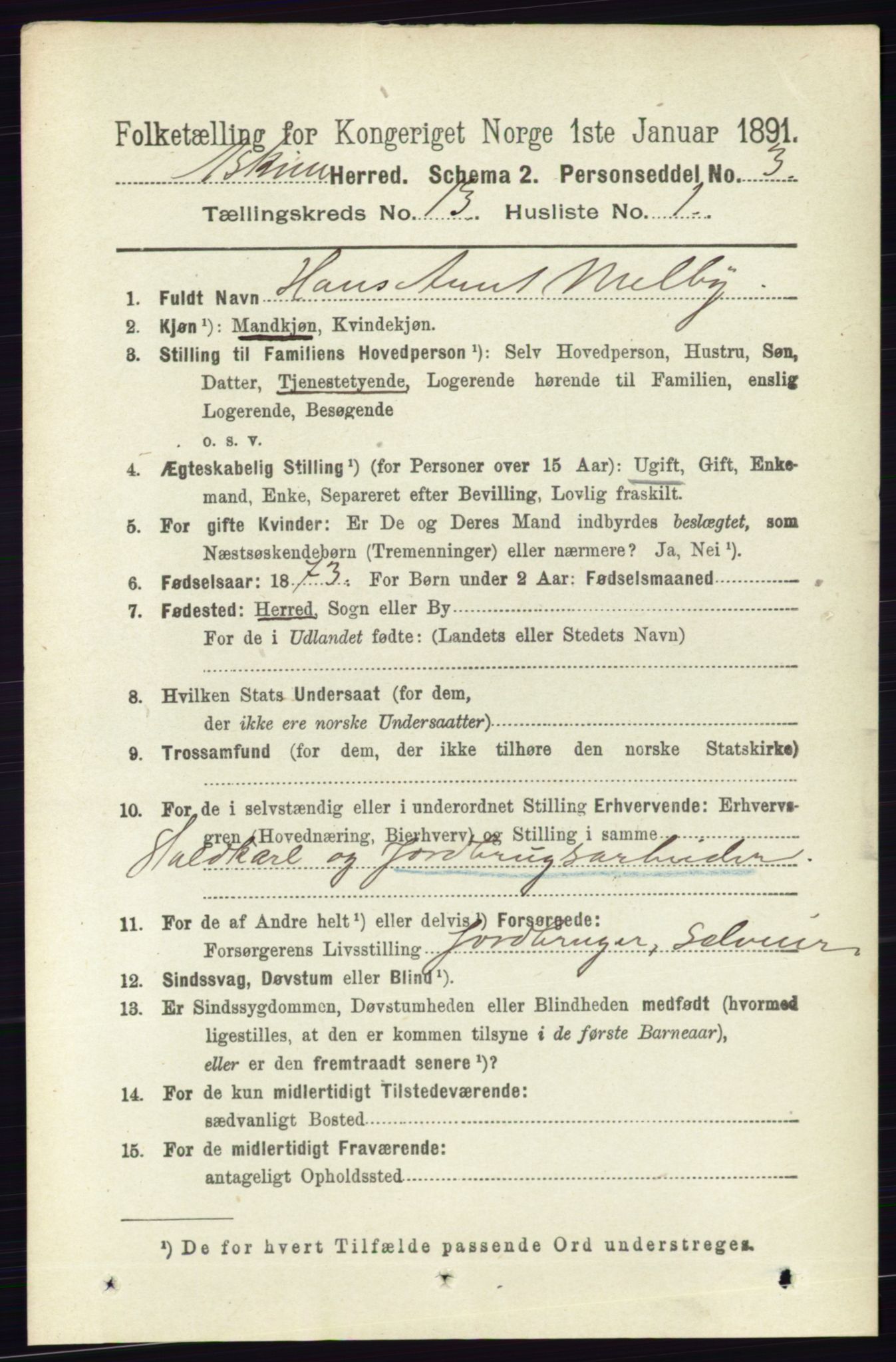 RA, 1891 census for 0124 Askim, 1891, p. 2044