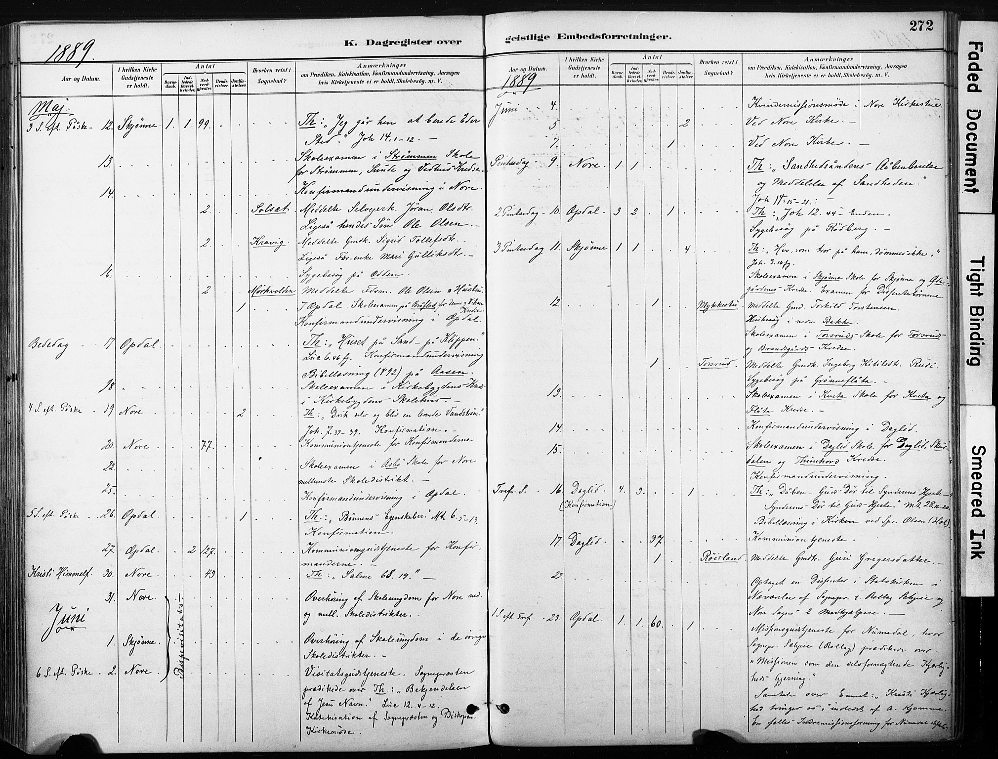 Nore kirkebøker, AV/SAKO-A-238/F/Fb/L0002: Parish register (official) no. II 2, 1886-1906, p. 272