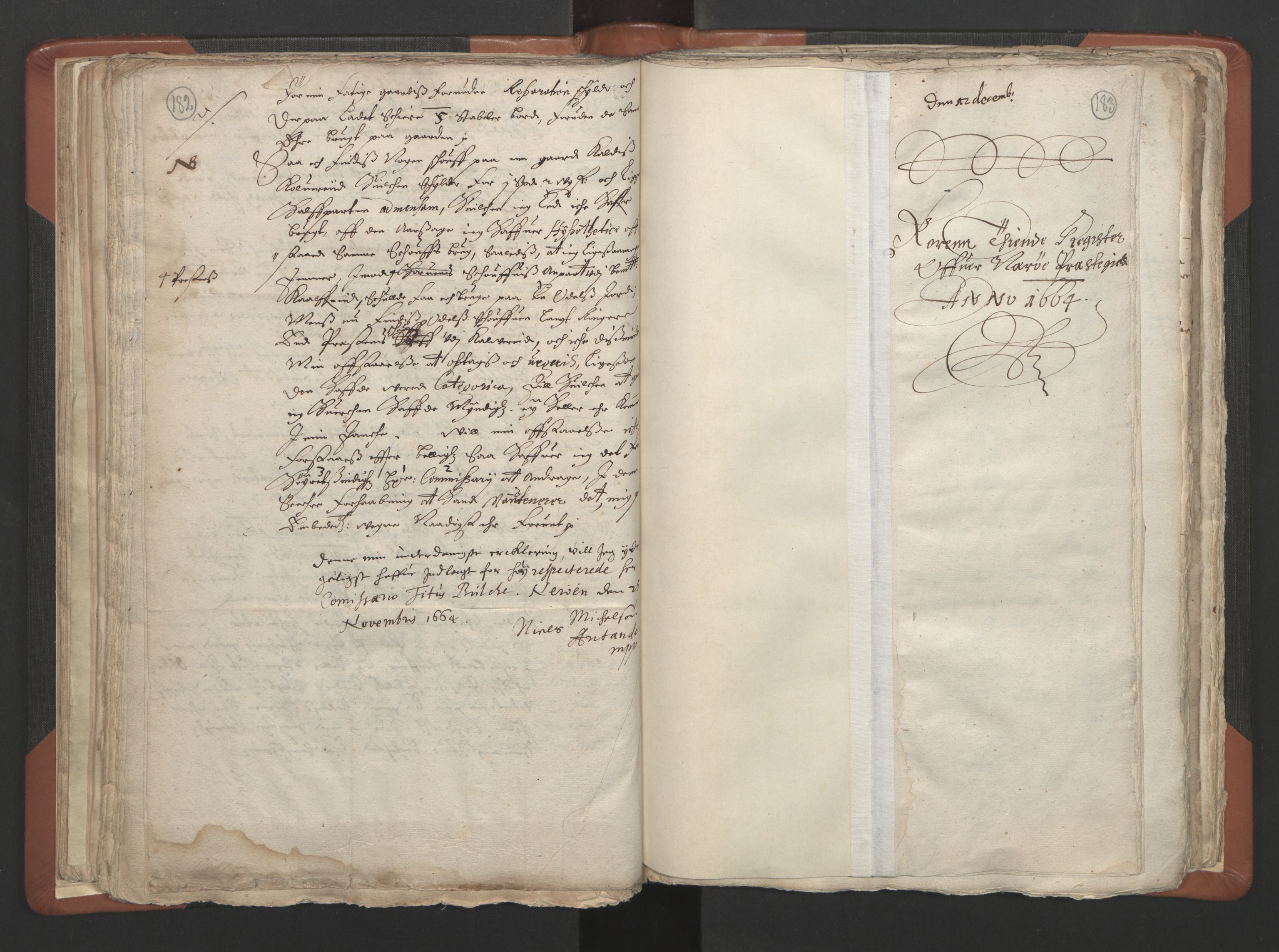 RA, Vicar's Census 1664-1666, no. 34: Namdal deanery, 1664-1666, p. 182-183