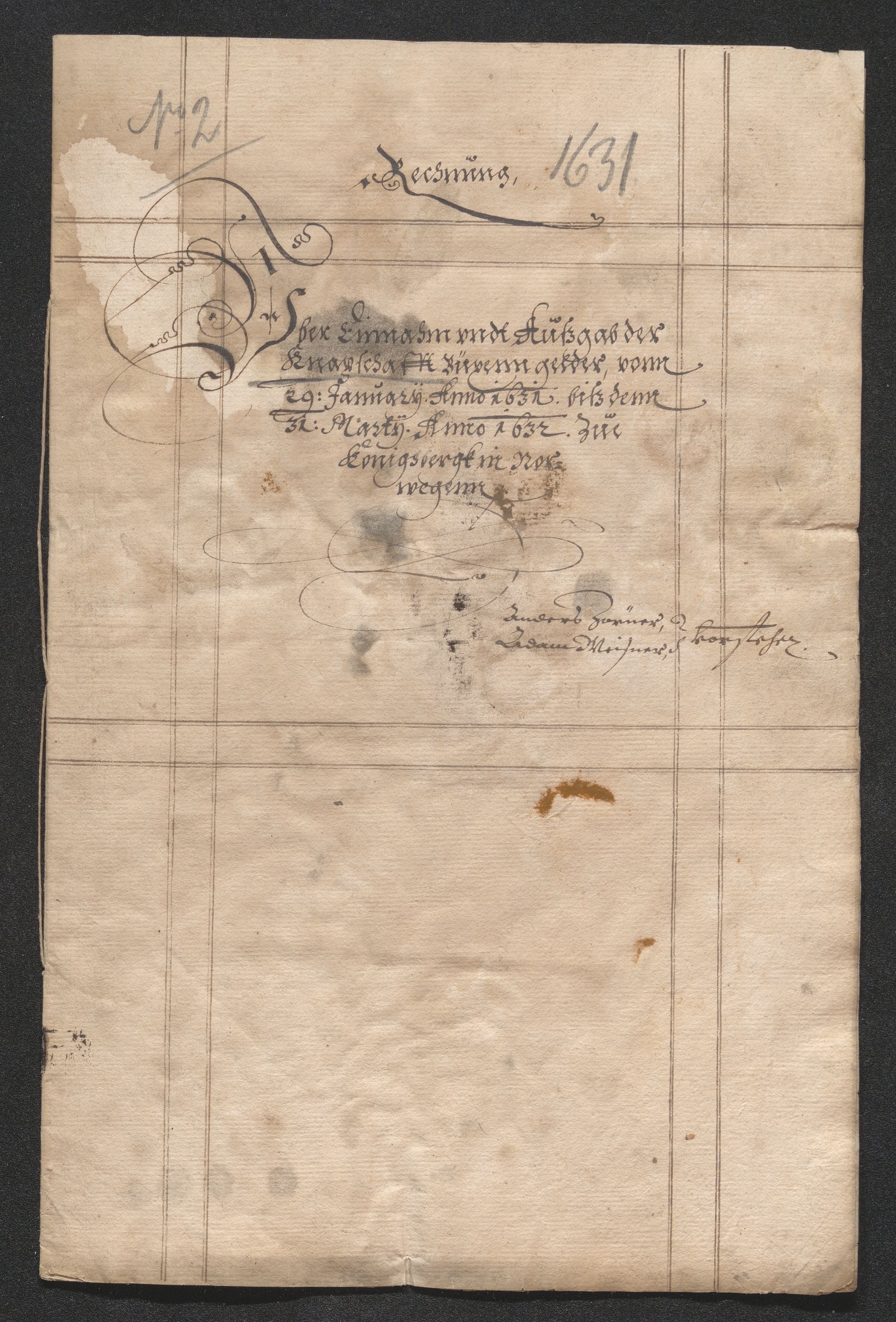 Kongsberg Sølvverk 1623-1816, AV/SAKO-EA-3135/001/D/Di/Dib/L0004: Regnskaper for knappschaftkassen , 1630-1663, p. 12