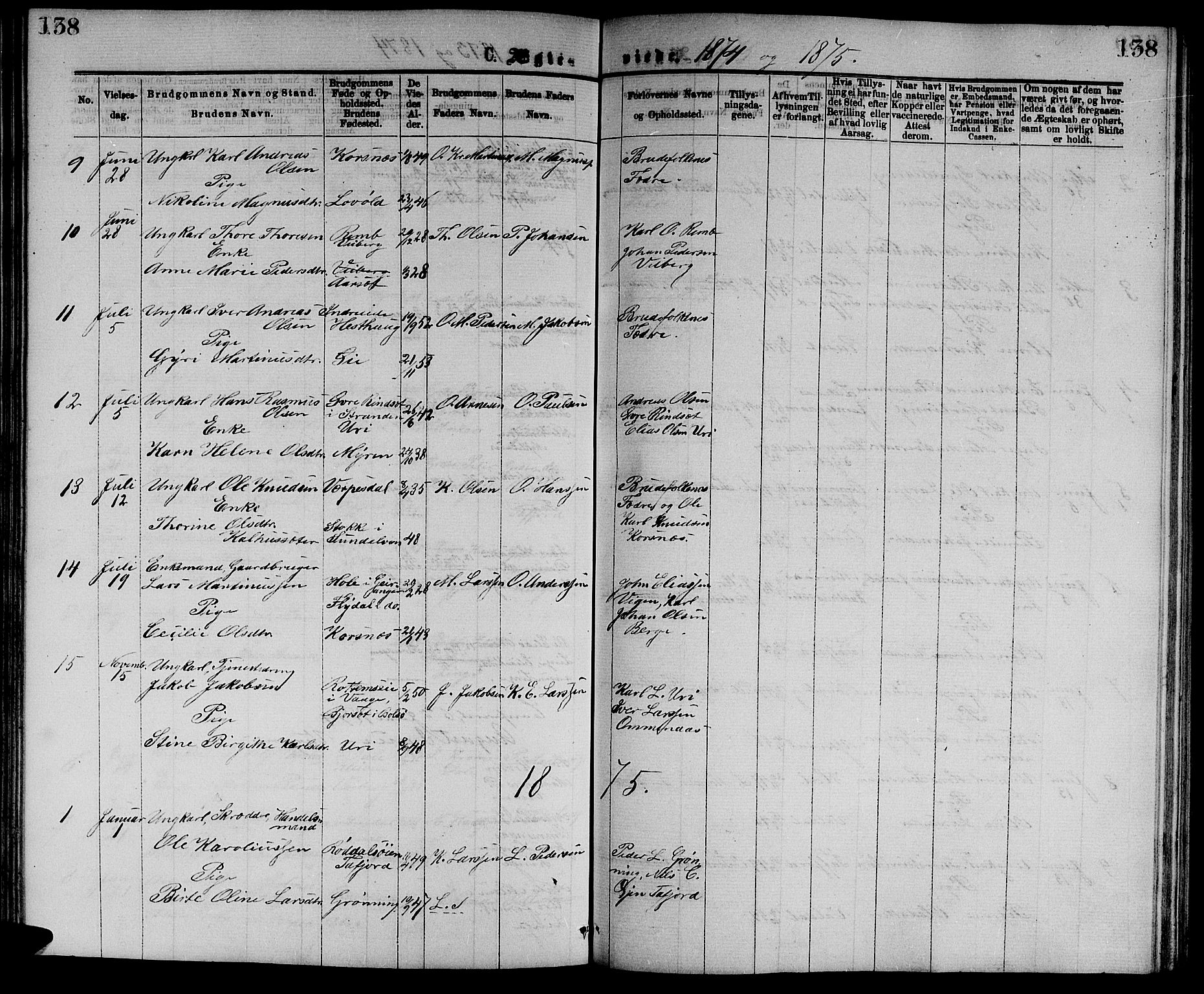 Ministerialprotokoller, klokkerbøker og fødselsregistre - Møre og Romsdal, SAT/A-1454/519/L0262: Parish register (copy) no. 519C03, 1866-1884, p. 138
