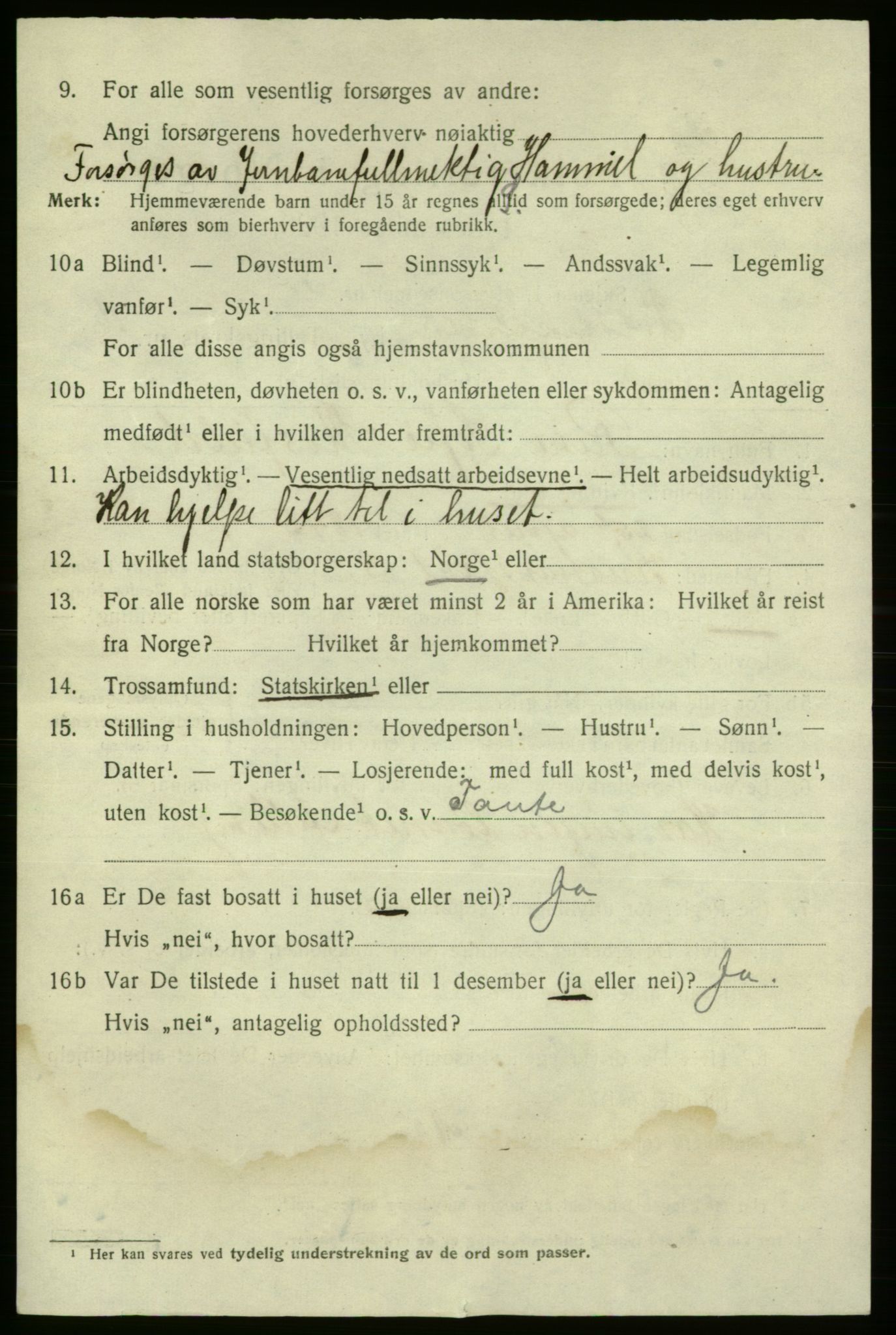 SAO, 1920 census for Fredrikshald, 1920, p. 24742