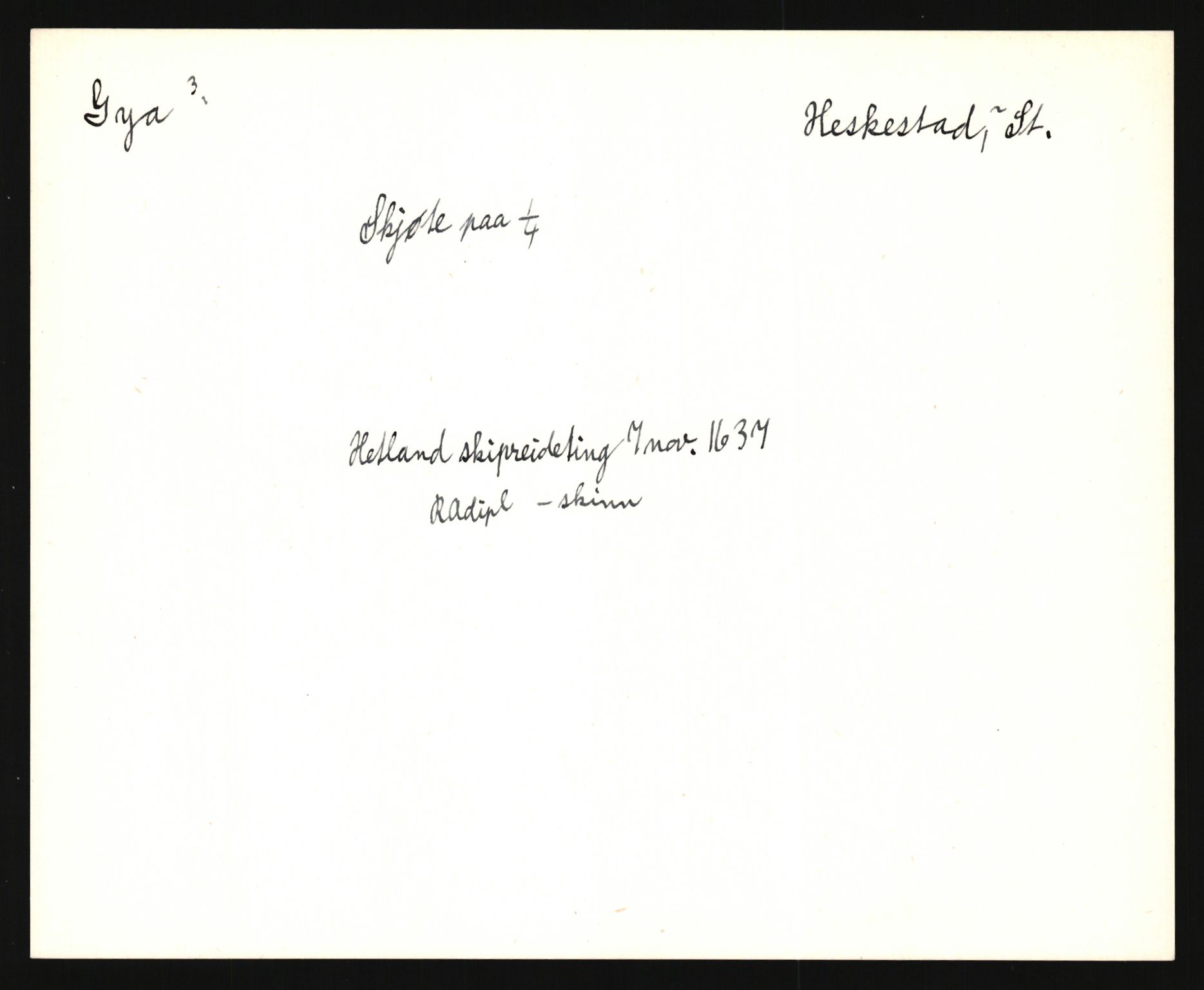 Riksarkivets diplomsamling, AV/RA-EA-5965/F35/F35e/L0027: Registreringssedler Rogaland, 1400-1700, p. 57