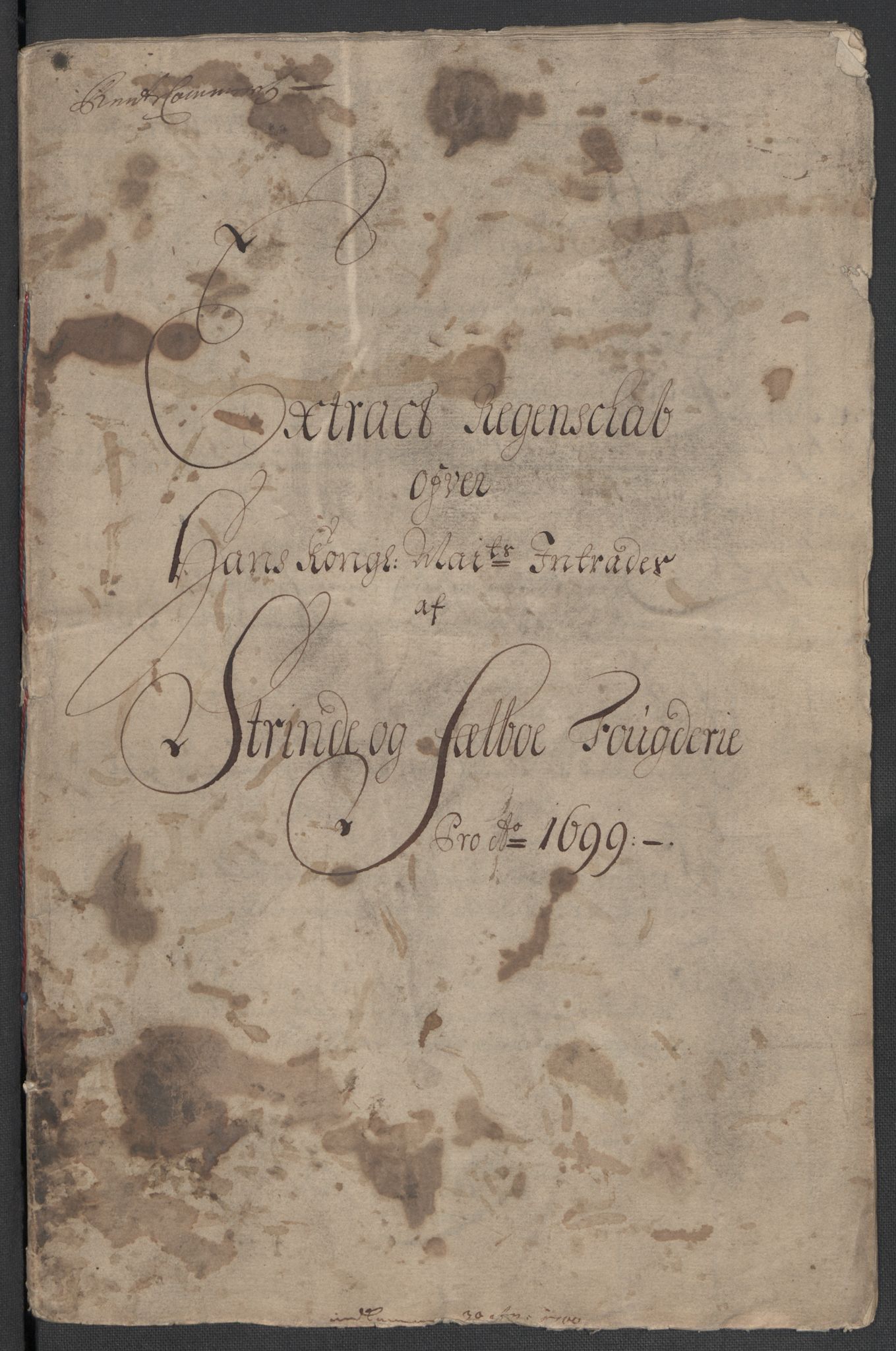 Rentekammeret inntil 1814, Reviderte regnskaper, Fogderegnskap, AV/RA-EA-4092/R61/L4107: Fogderegnskap Strinda og Selbu, 1698-1700, p. 183