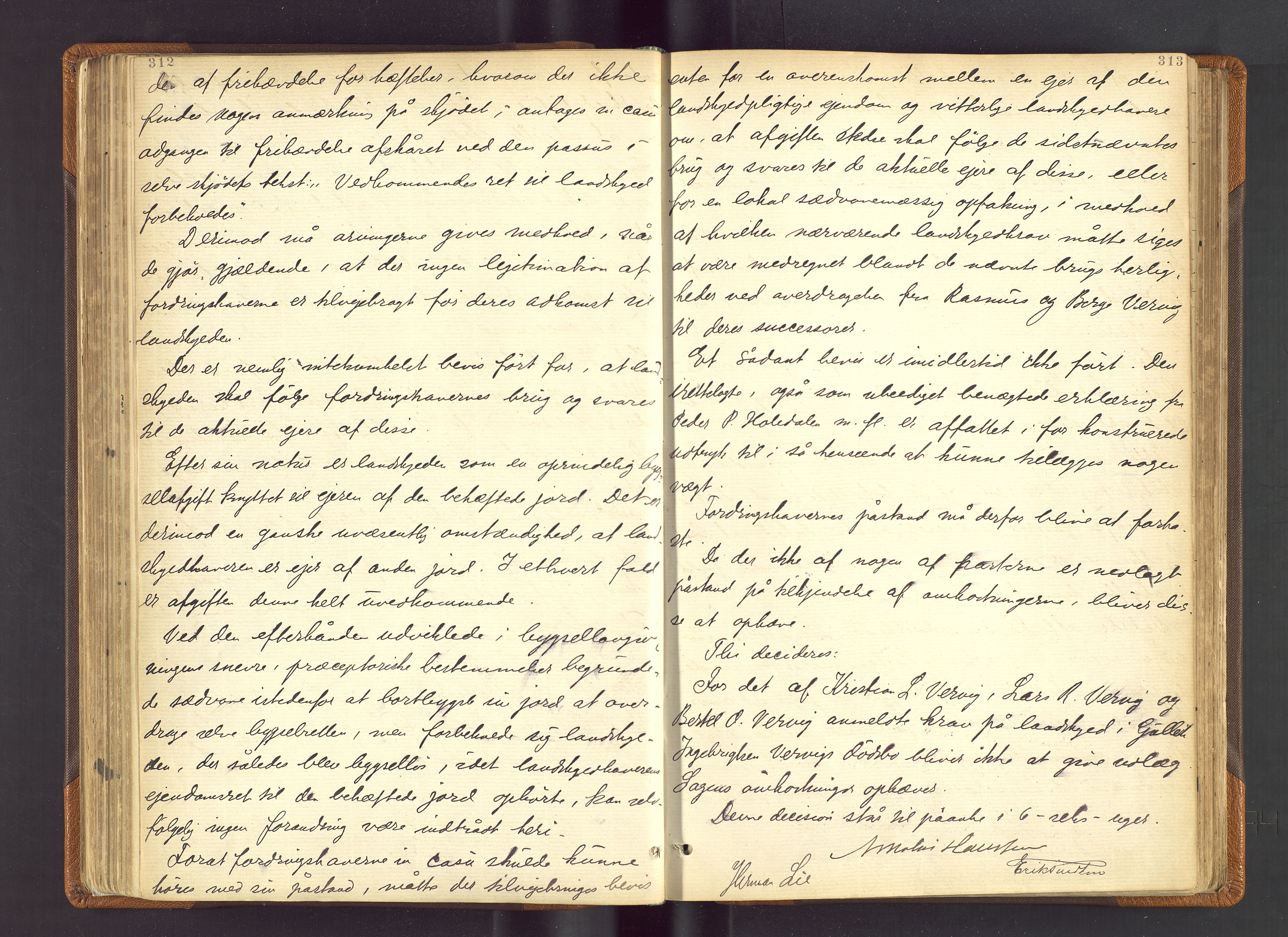 Ryfylke tingrett, AV/SAST-A-100055/001/IV/IVF/L0011: Skifteforhandlingsprotokoll C2 Strand og Finnøy, 1883-1902, p. 312-313