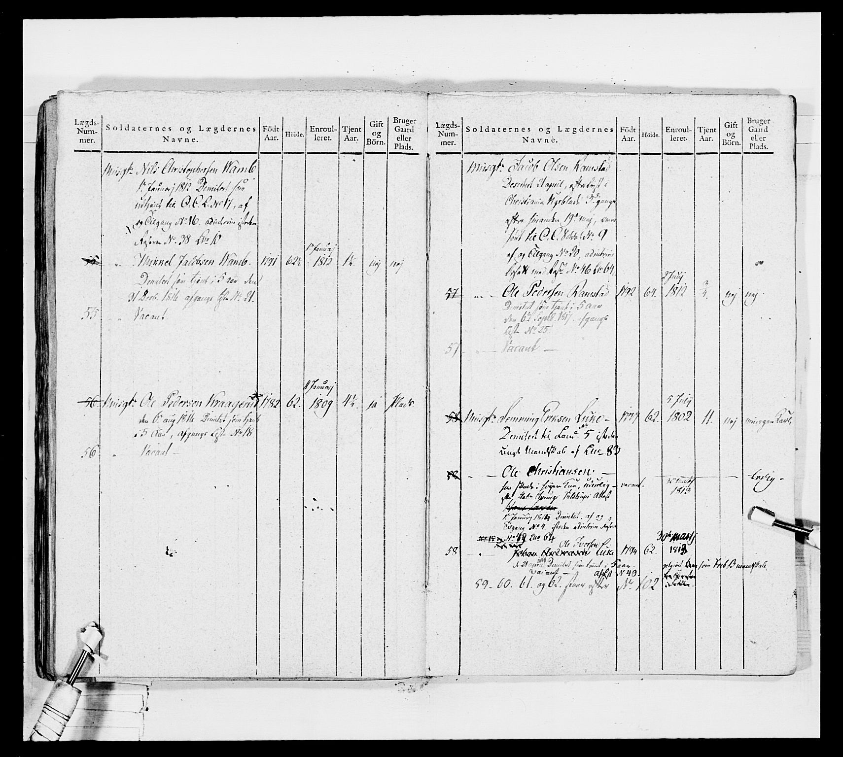 Generalitets- og kommissariatskollegiet, Det kongelige norske kommissariatskollegium, AV/RA-EA-5420/E/Eh/L0035: Nordafjelske gevorbne infanteriregiment, 1812-1813, p. 105