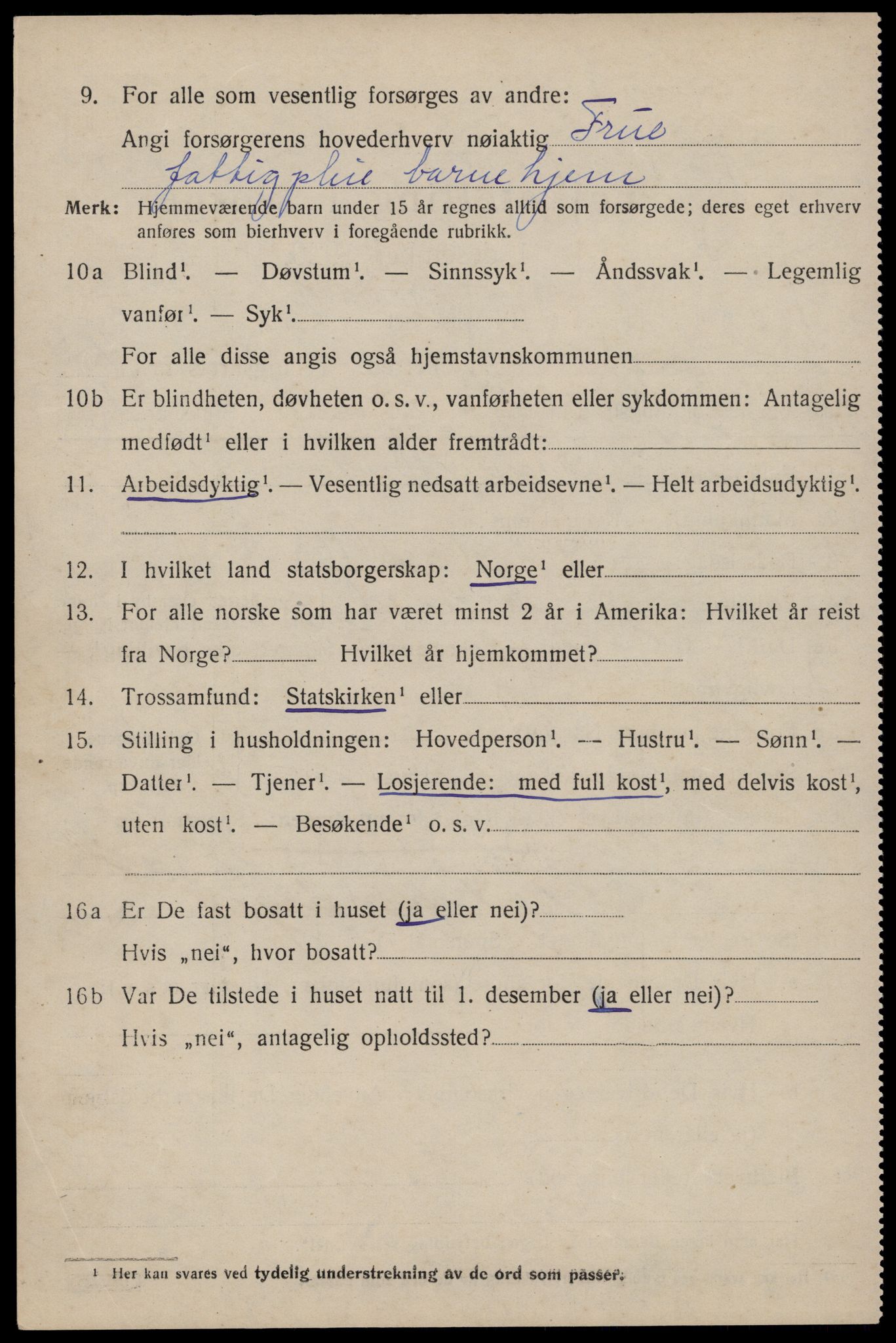 SAST, 1920 census for Hetland, 1920, p. 20282