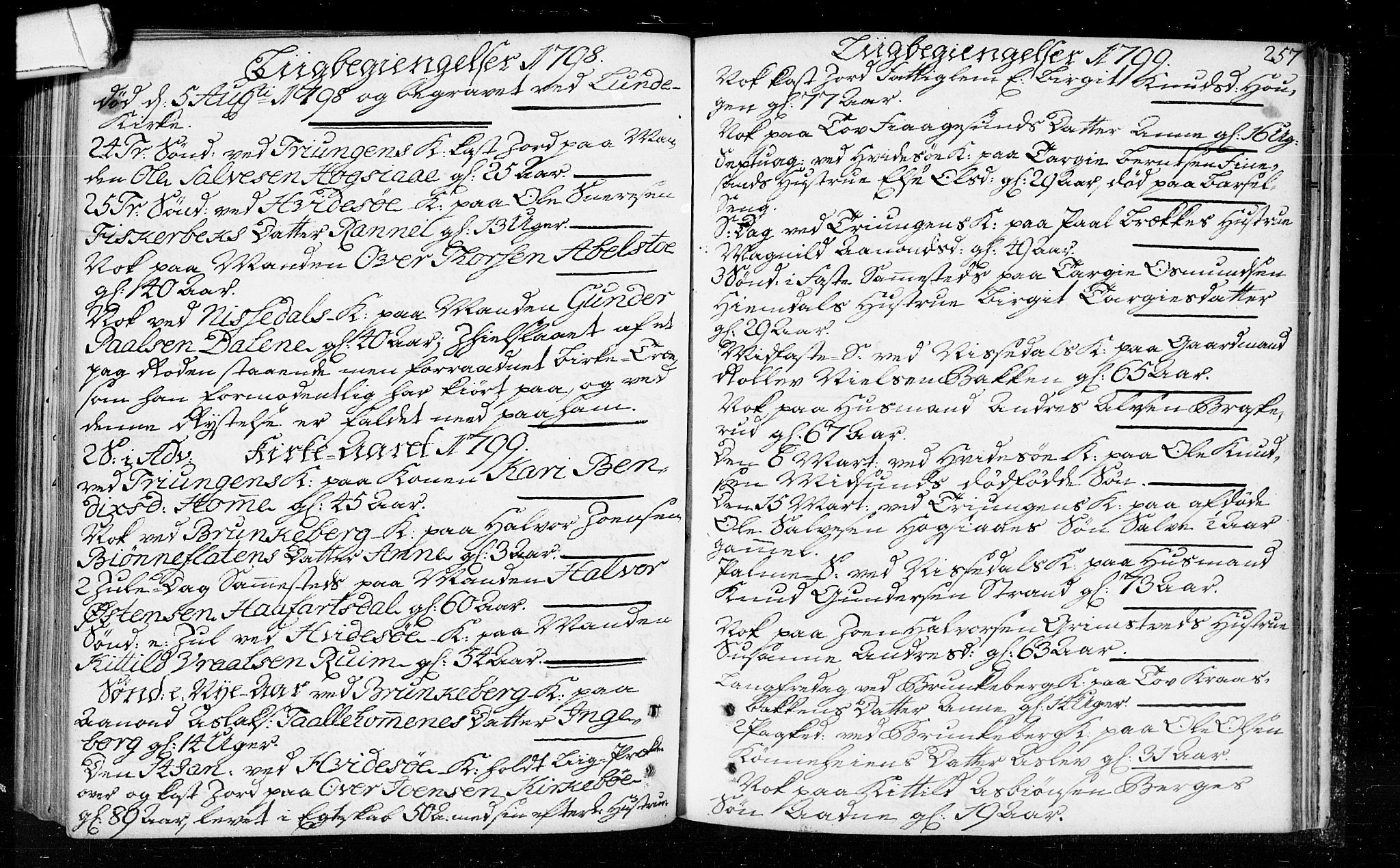 Kviteseid kirkebøker, SAKO/A-276/F/Fa/L0003: Parish register (official) no. I 3, 1787-1799, p. 257