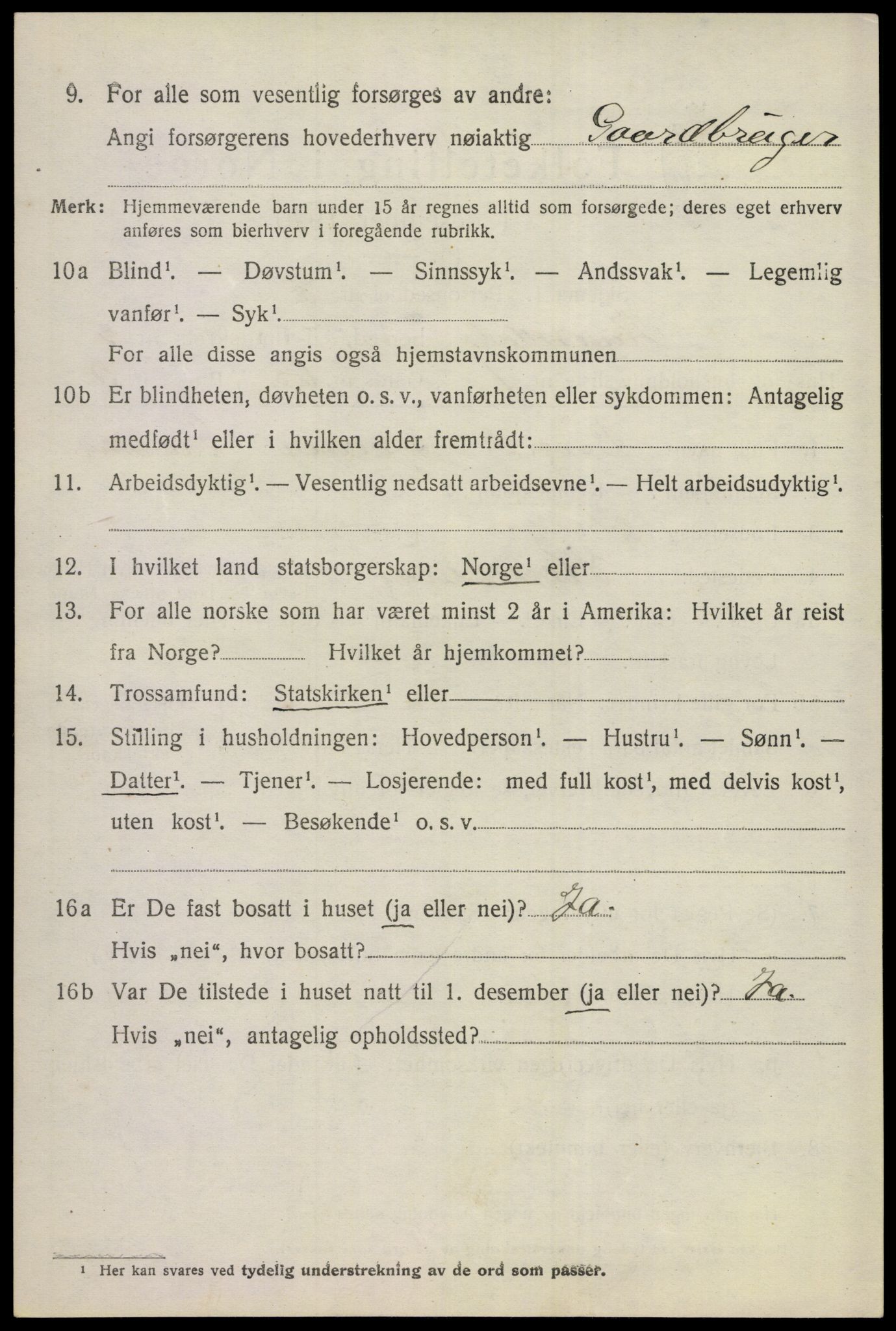 SAKO, 1920 census for Hemsedal, 1920, p. 1745