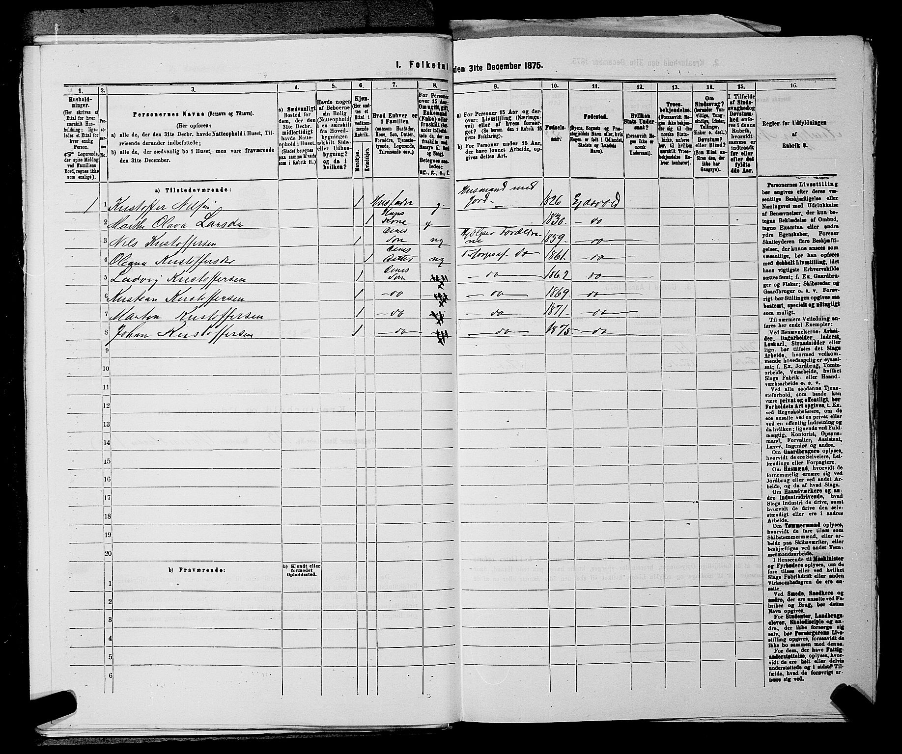 RA, 1875 census for 0237P Eidsvoll, 1875, p. 757