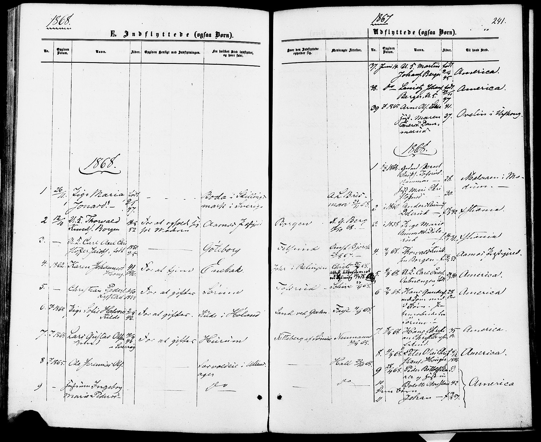 Fet prestekontor Kirkebøker, AV/SAO-A-10370a/F/Fa/L0013: Parish register (official) no. I 13, 1867-1877, p. 241