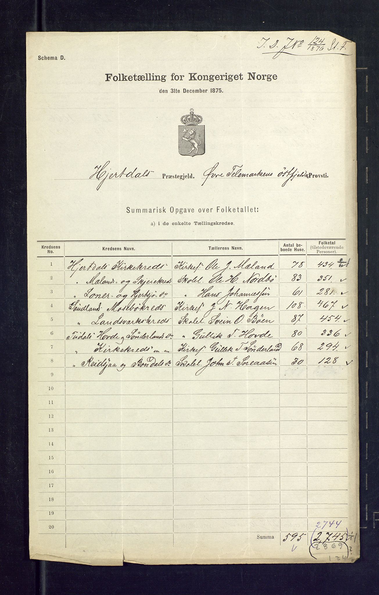 SAKO, 1875 census for 0827P Hjartdal, 1875, p. 34