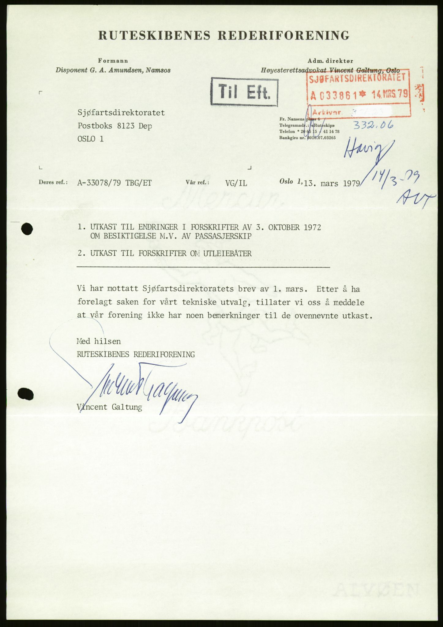 Sjøfartsdirektoratet med forløpere, generelt arkiv, AV/RA-S-1407/D/Du/Duc/L0642/0001: Skipskontrollen - Forskrifter / Forskrift om utleiebåter (2 mapper), 1978-1987, p. 373
