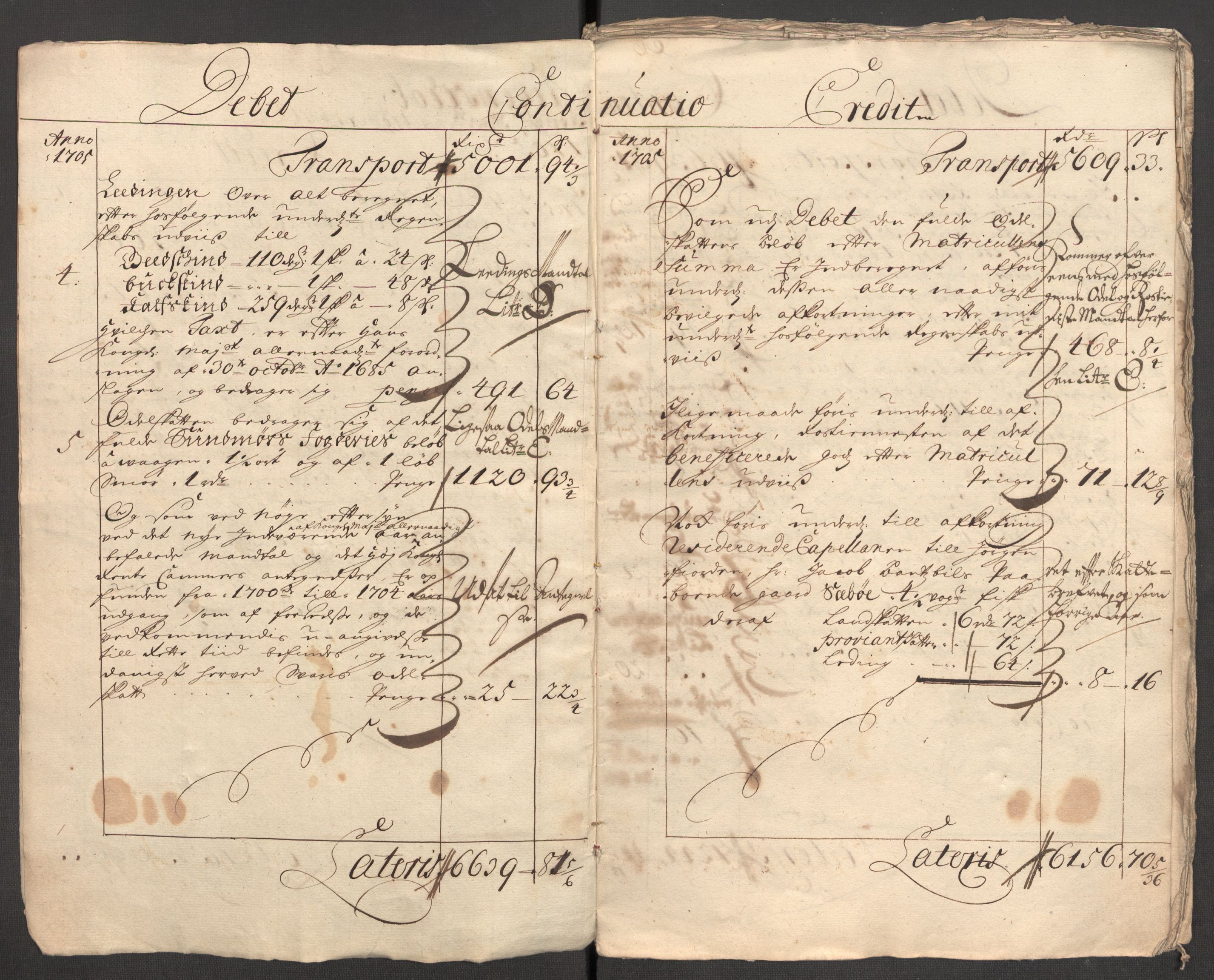 Rentekammeret inntil 1814, Reviderte regnskaper, Fogderegnskap, RA/EA-4092/R54/L3560: Fogderegnskap Sunnmøre, 1704-1705, p. 268