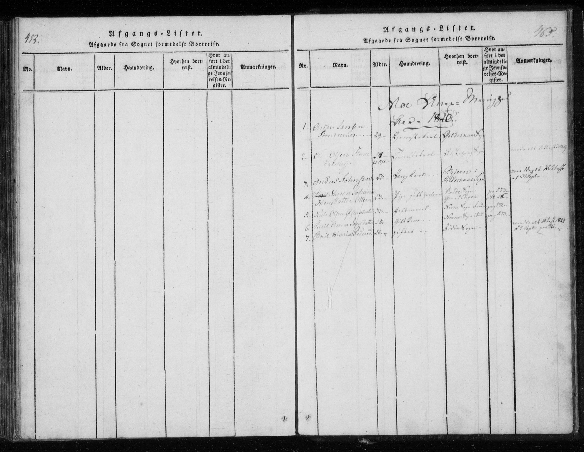 Ministerialprotokoller, klokkerbøker og fødselsregistre - Nordland, AV/SAT-A-1459/825/L0353: Parish register (official) no. 825A07, 1820-1826, p. 464-465