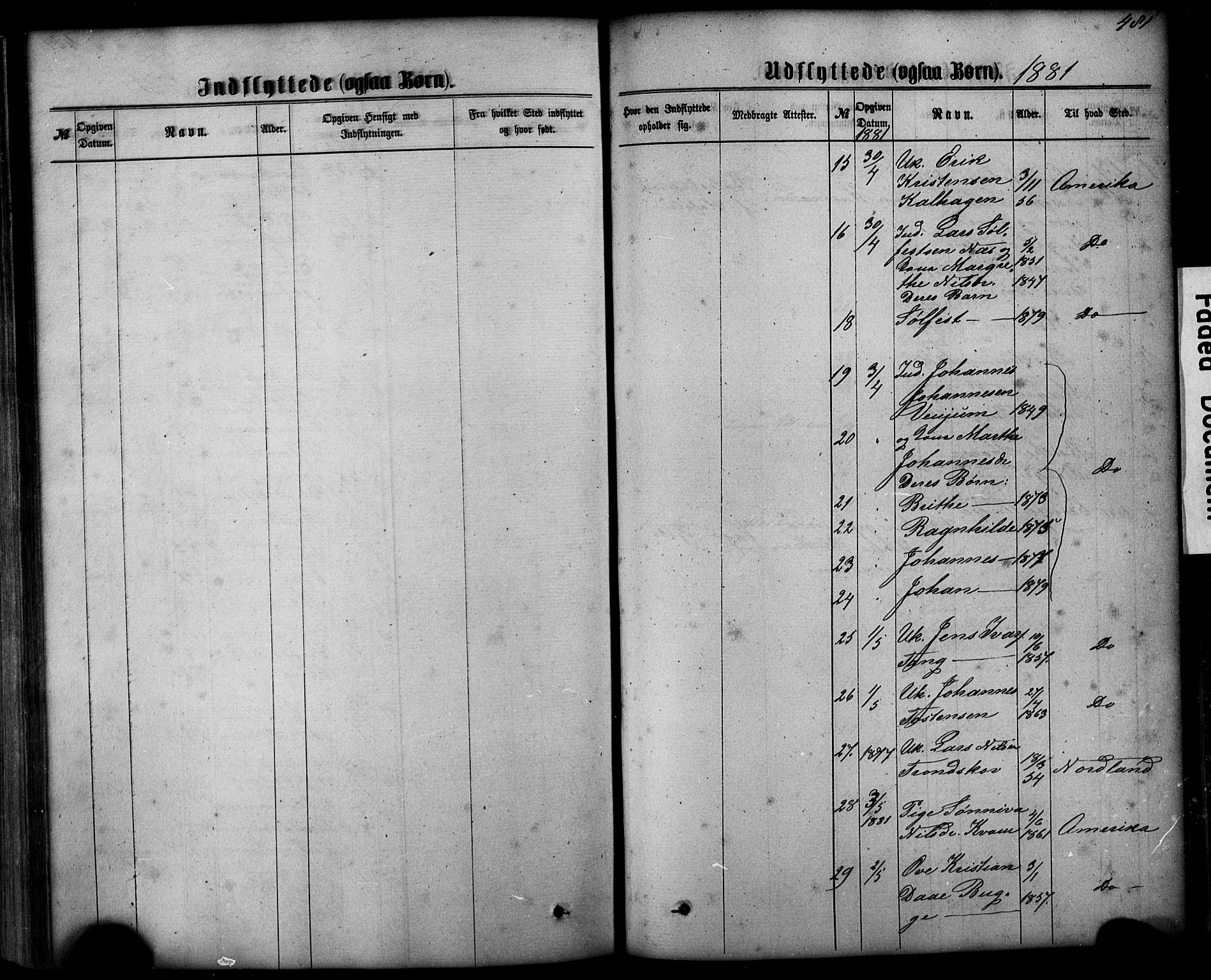 Hafslo sokneprestembete, AV/SAB-A-80301/H/Hab/Haba/L0001: Parish register (copy) no. A 1, 1866-1908, p. 481