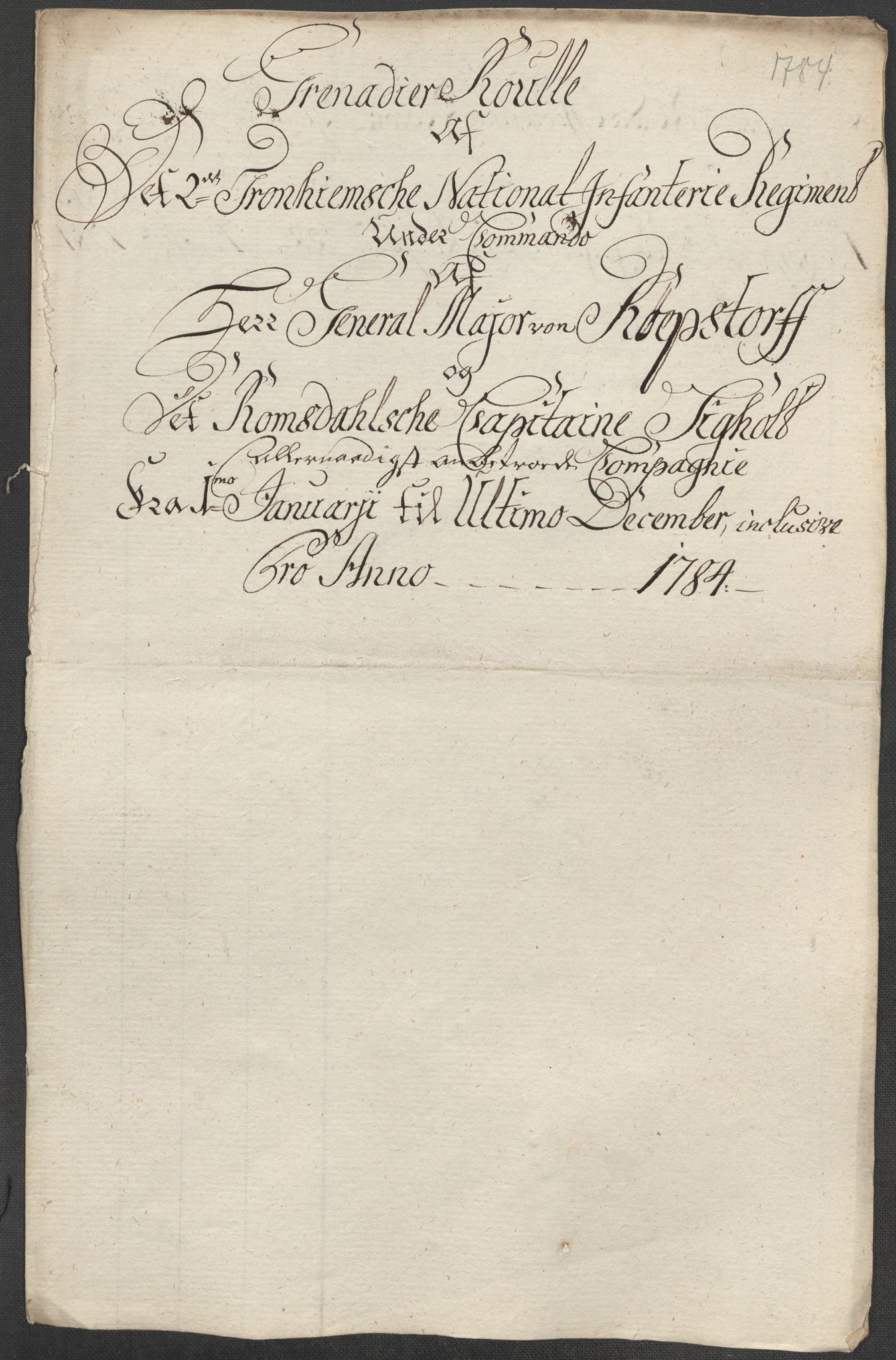 Generalitets- og kommissariatskollegiet, Det kongelige norske kommissariatskollegium, RA/EA-5420/E/Eh/L0001b: Diverse, 1659-1807, p. 108