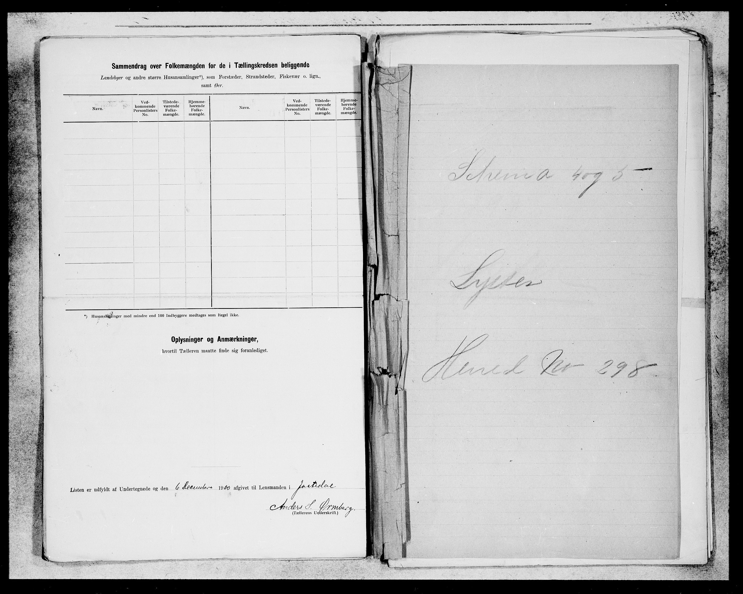 SAB, 1900 census for Jostedal, 1900, p. 11