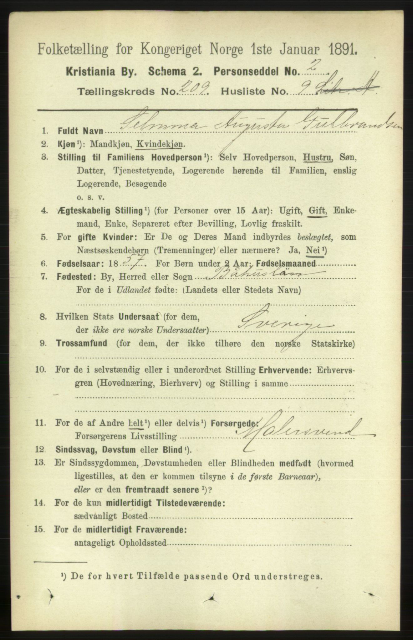 RA, 1891 census for 0301 Kristiania, 1891, p. 125290