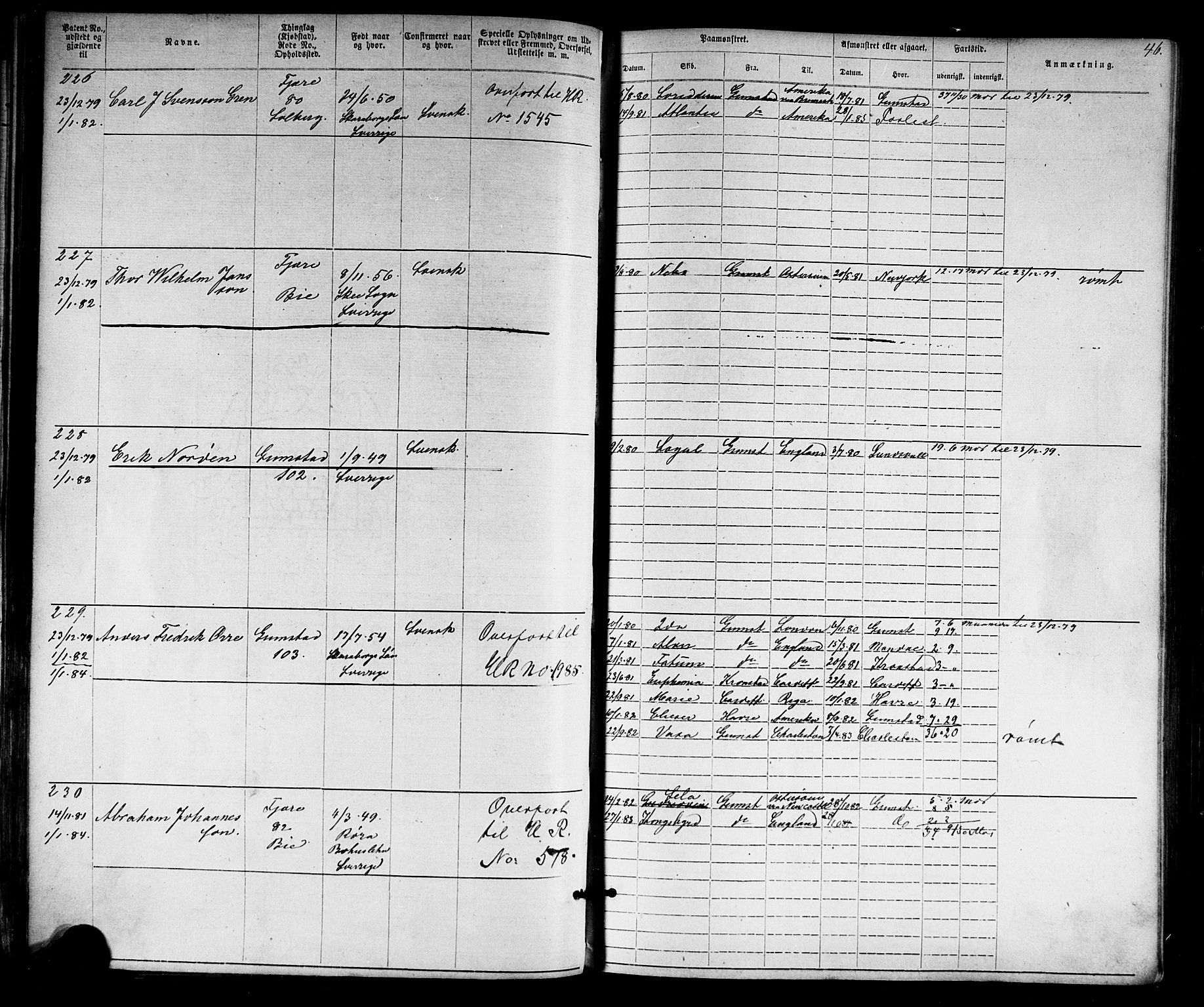 Grimstad mønstringskrets, AV/SAK-2031-0013/F/Fa/L0005: Annotasjonsrulle nr 1-1910 med register, V-18, 1870-1892, p. 69