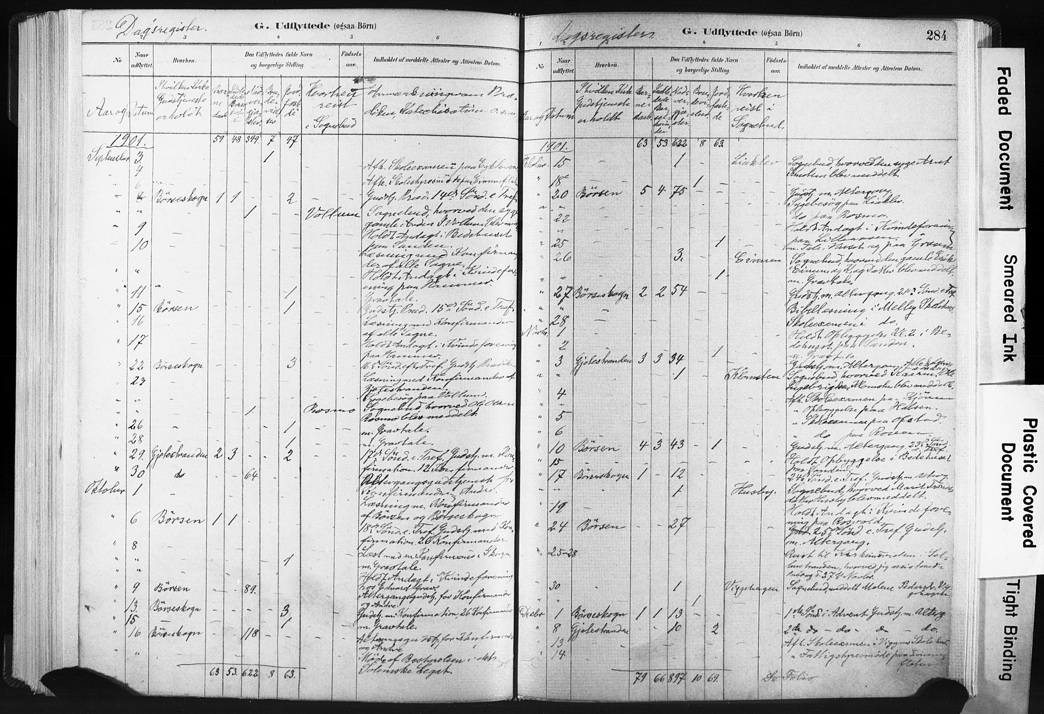 Ministerialprotokoller, klokkerbøker og fødselsregistre - Sør-Trøndelag, SAT/A-1456/665/L0773: Parish register (official) no. 665A08, 1879-1905, p. 284