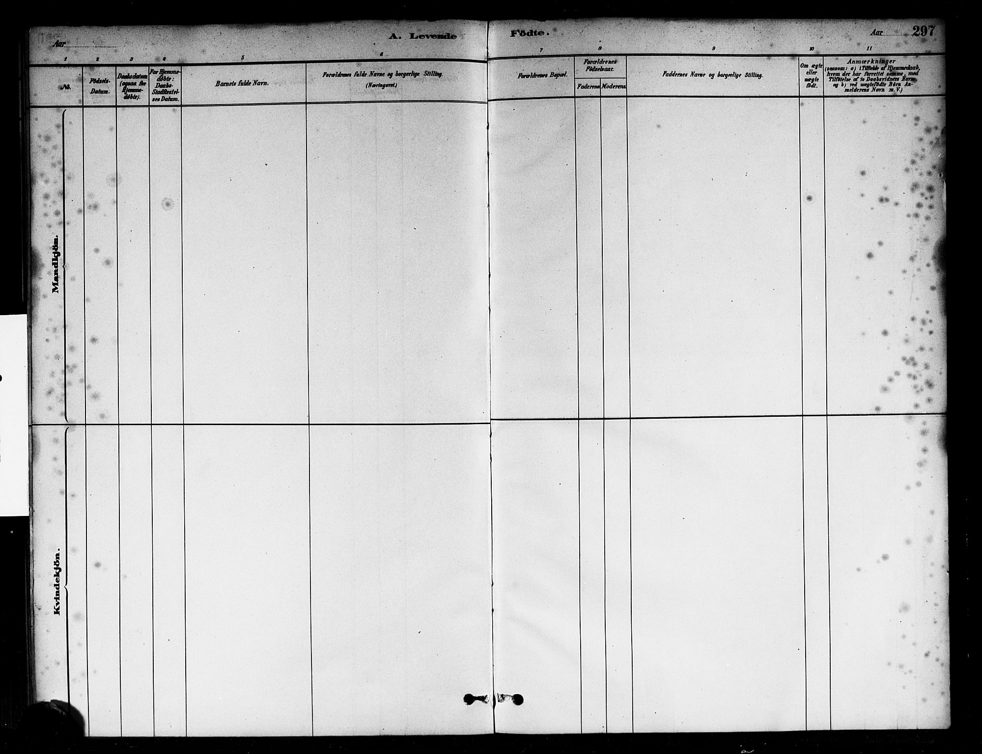 Sagene prestekontor Kirkebøker, AV/SAO-A-10796/G/L0001: Parish register (copy) no. 1, 1880-1891, p. 297