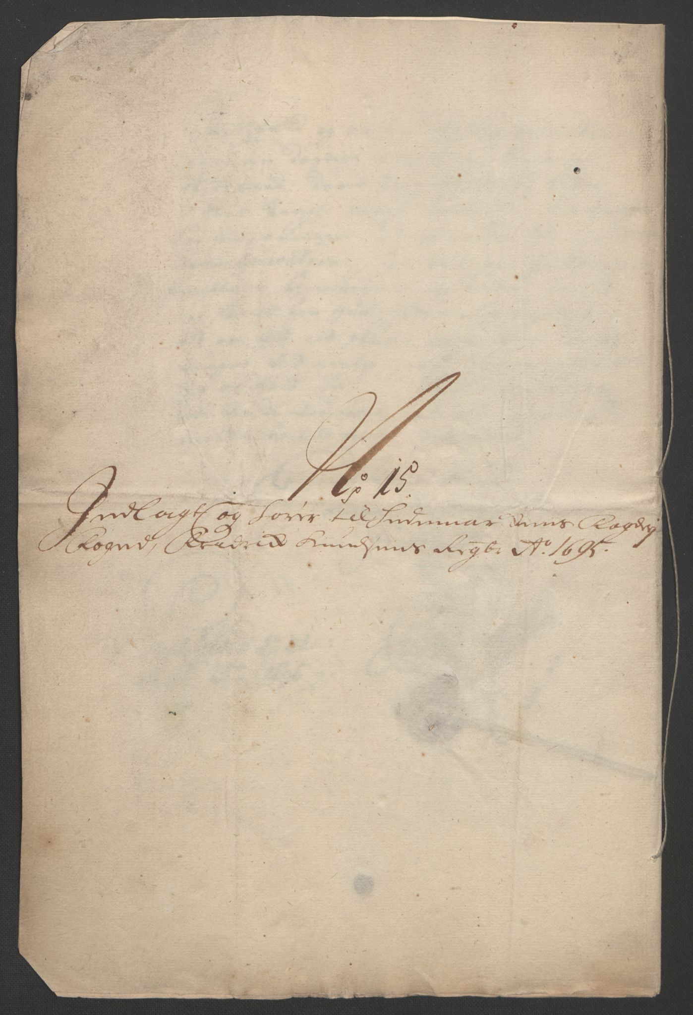 Rentekammeret inntil 1814, Reviderte regnskaper, Fogderegnskap, AV/RA-EA-4092/R16/L1036: Fogderegnskap Hedmark, 1695-1696, p. 253