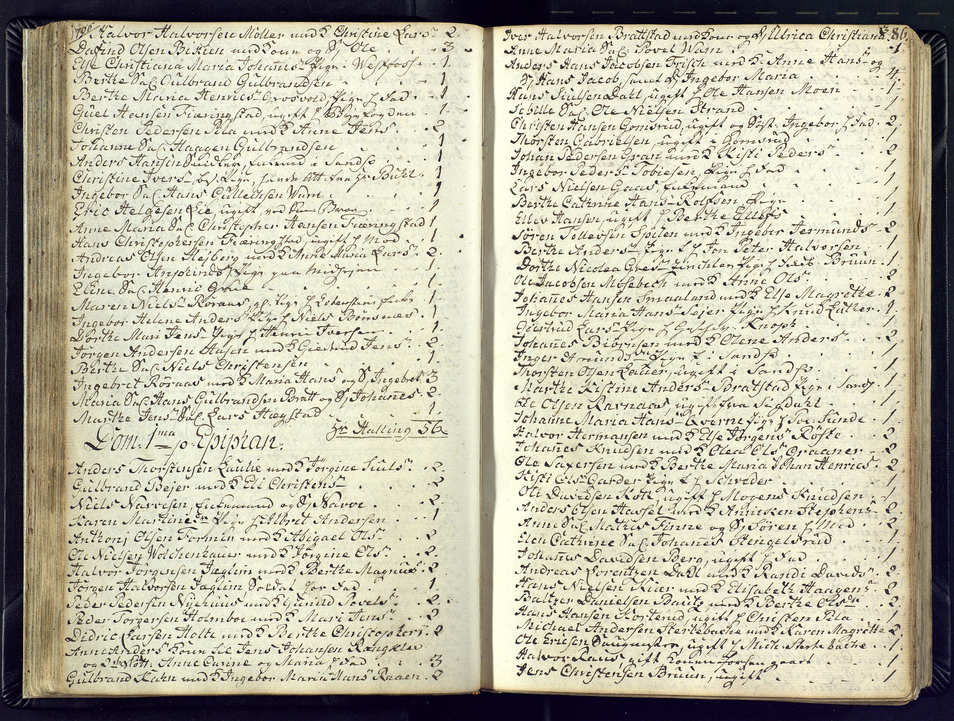 Kongsberg kirkebøker, SAKO/A-22/M/Ma/L0012: Communicants register no. 12, 1794-1800, p. 86