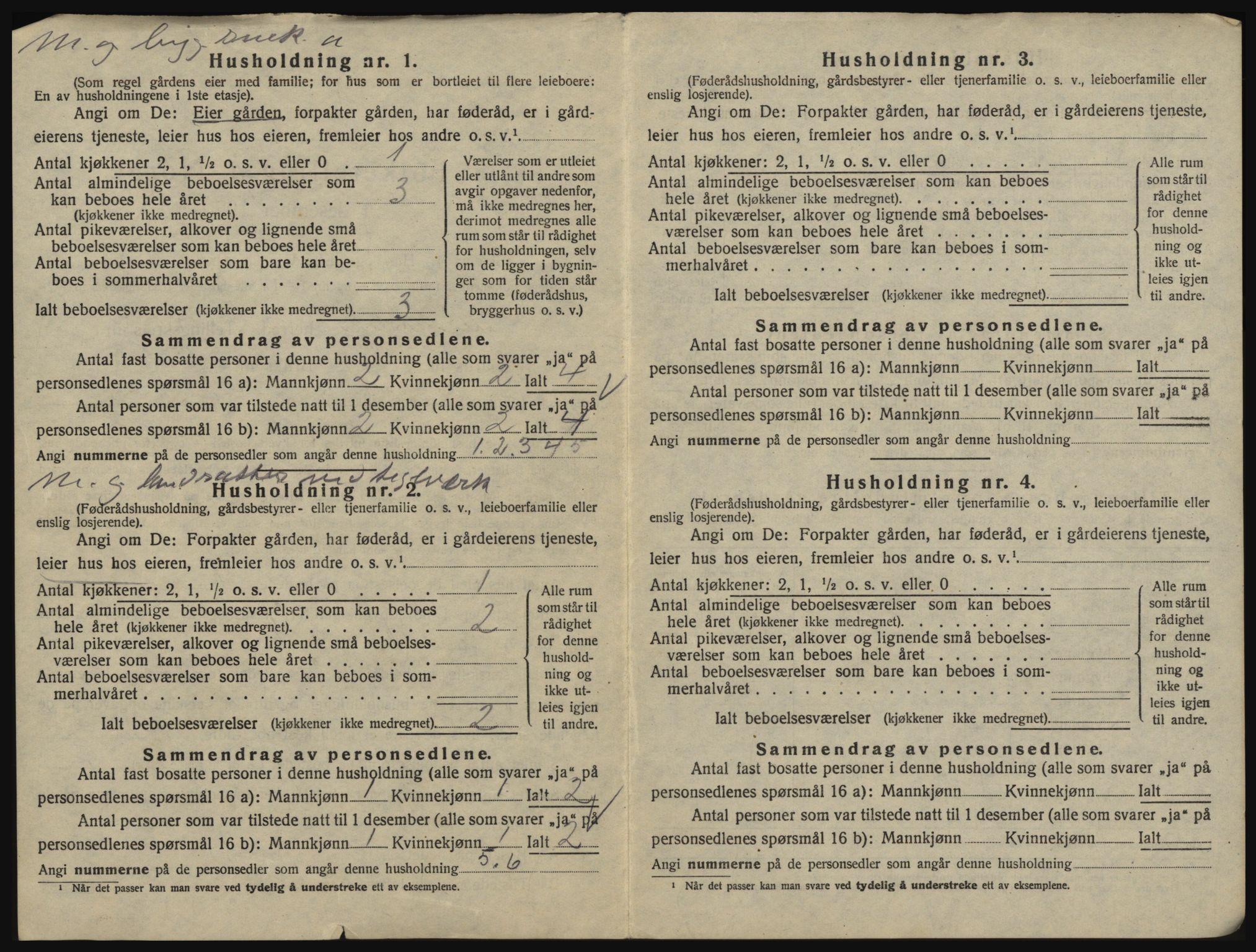 SAO, 1920 census for Glemmen, 1920, p. 60