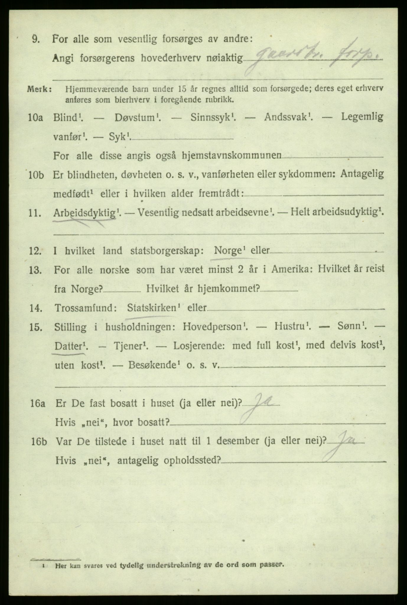 SAO, 1920 census for Borge, 1920, p. 3232