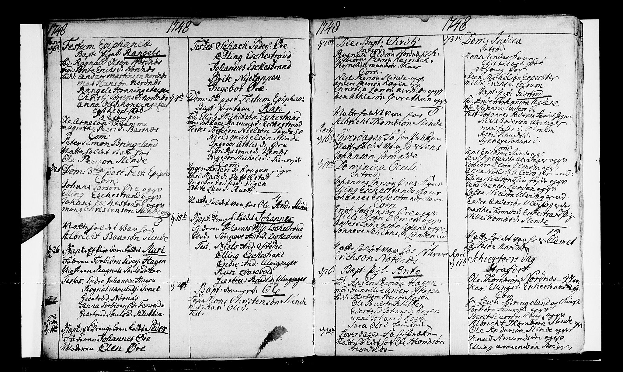 Sogndal sokneprestembete, SAB/A-81301/H/Haa/Haaa/L0004: Parish register (official) no. A 4, 1747-1782, p. 4