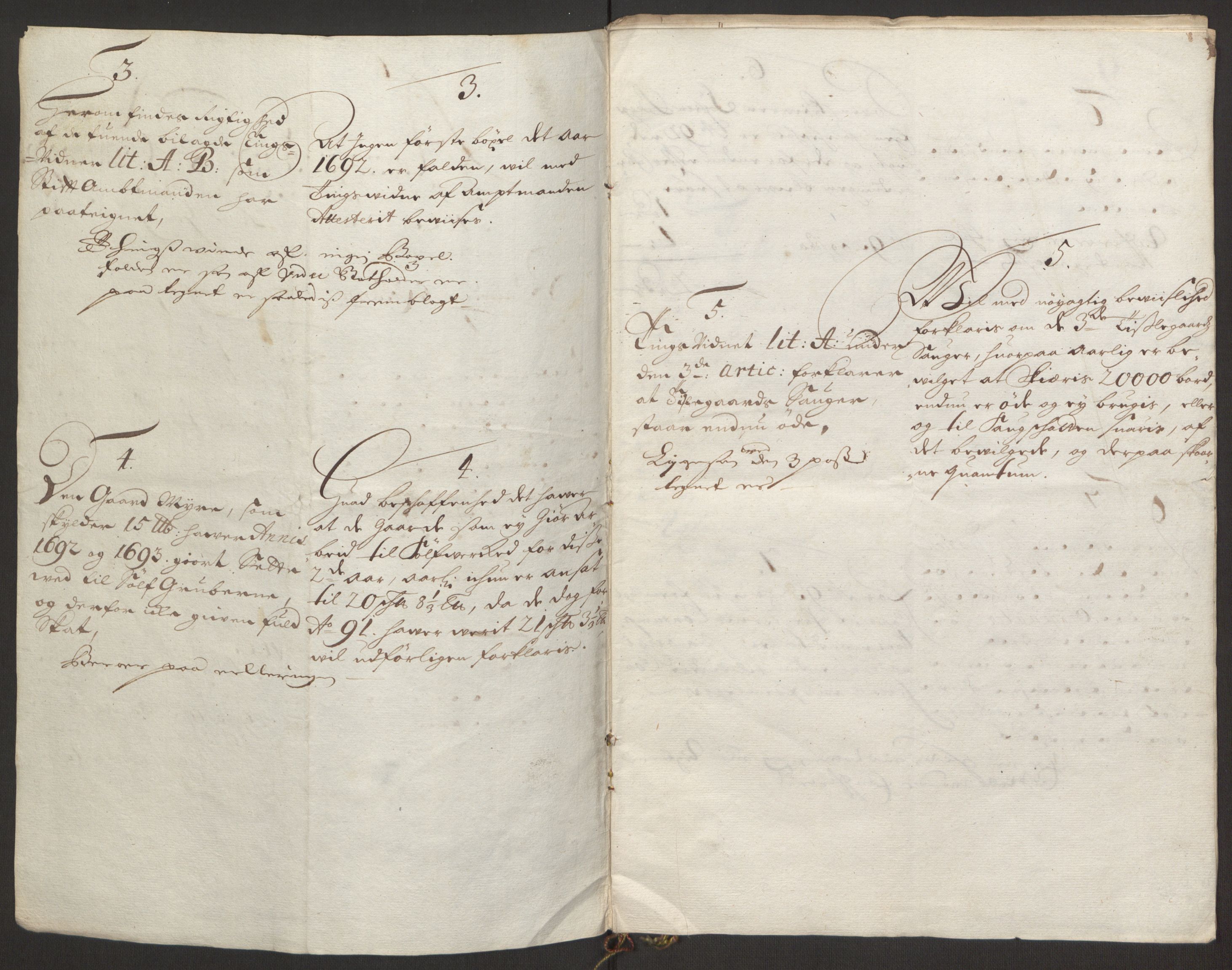 Rentekammeret inntil 1814, Reviderte regnskaper, Fogderegnskap, RA/EA-4092/R24/L1575: Fogderegnskap Numedal og Sandsvær, 1692-1695, p. 512