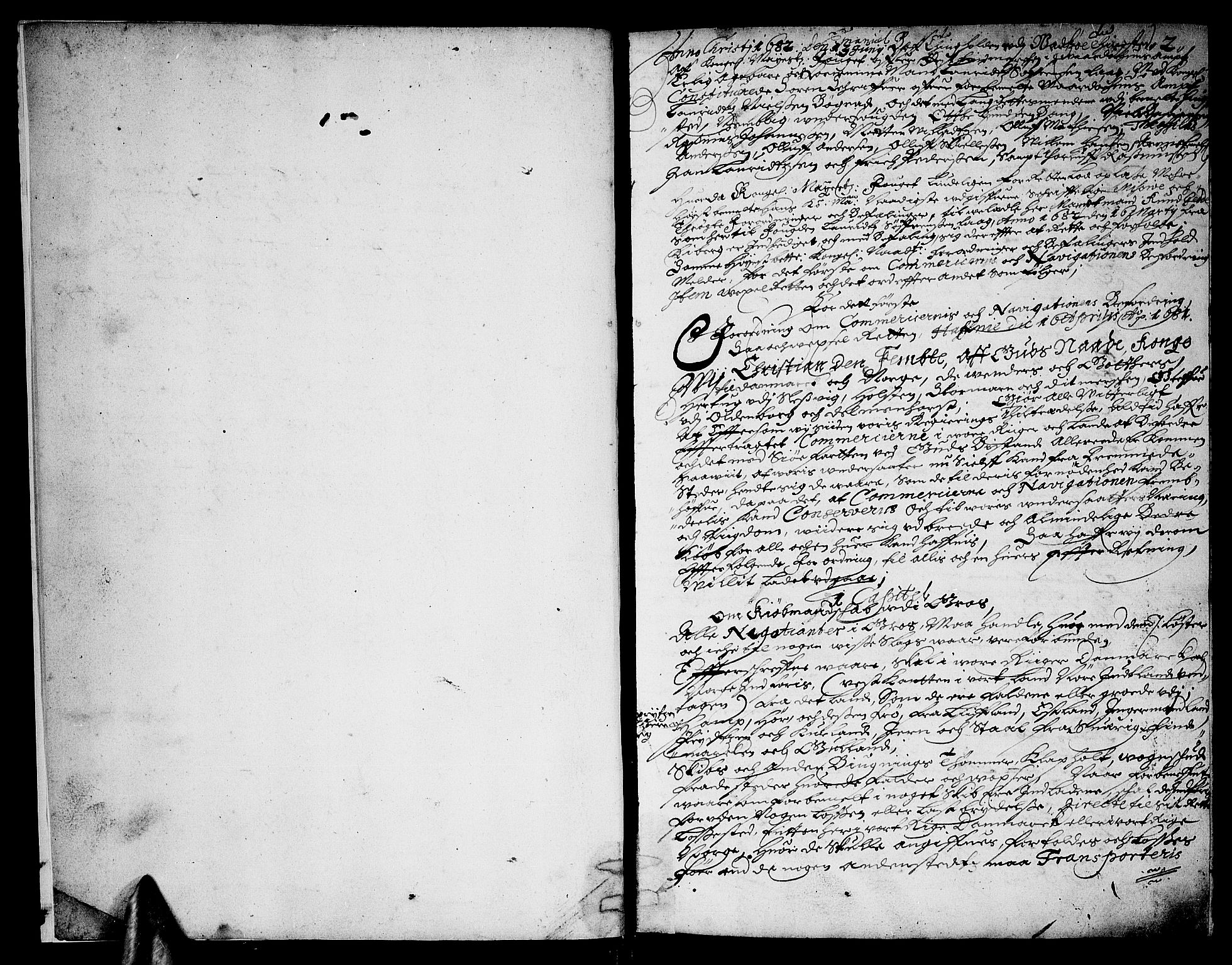 Finnmark sorenskriveri, SATØ/S-0053/F/Fa/L0018: Justisprotokoller, 1682-1683, p. 1b-2a