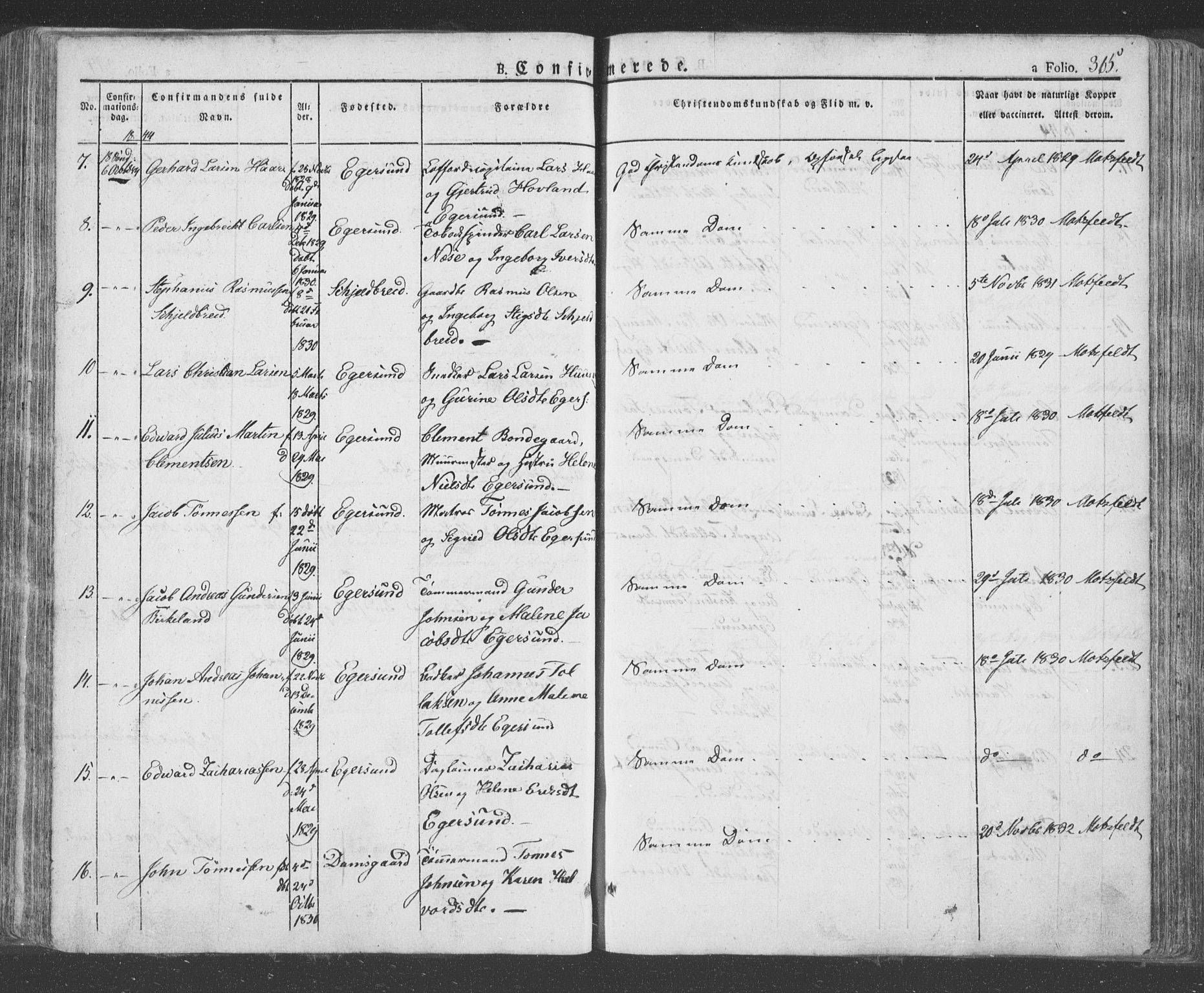 Eigersund sokneprestkontor, AV/SAST-A-101807/S08/L0009: Parish register (official) no. A 9, 1827-1850, p. 315