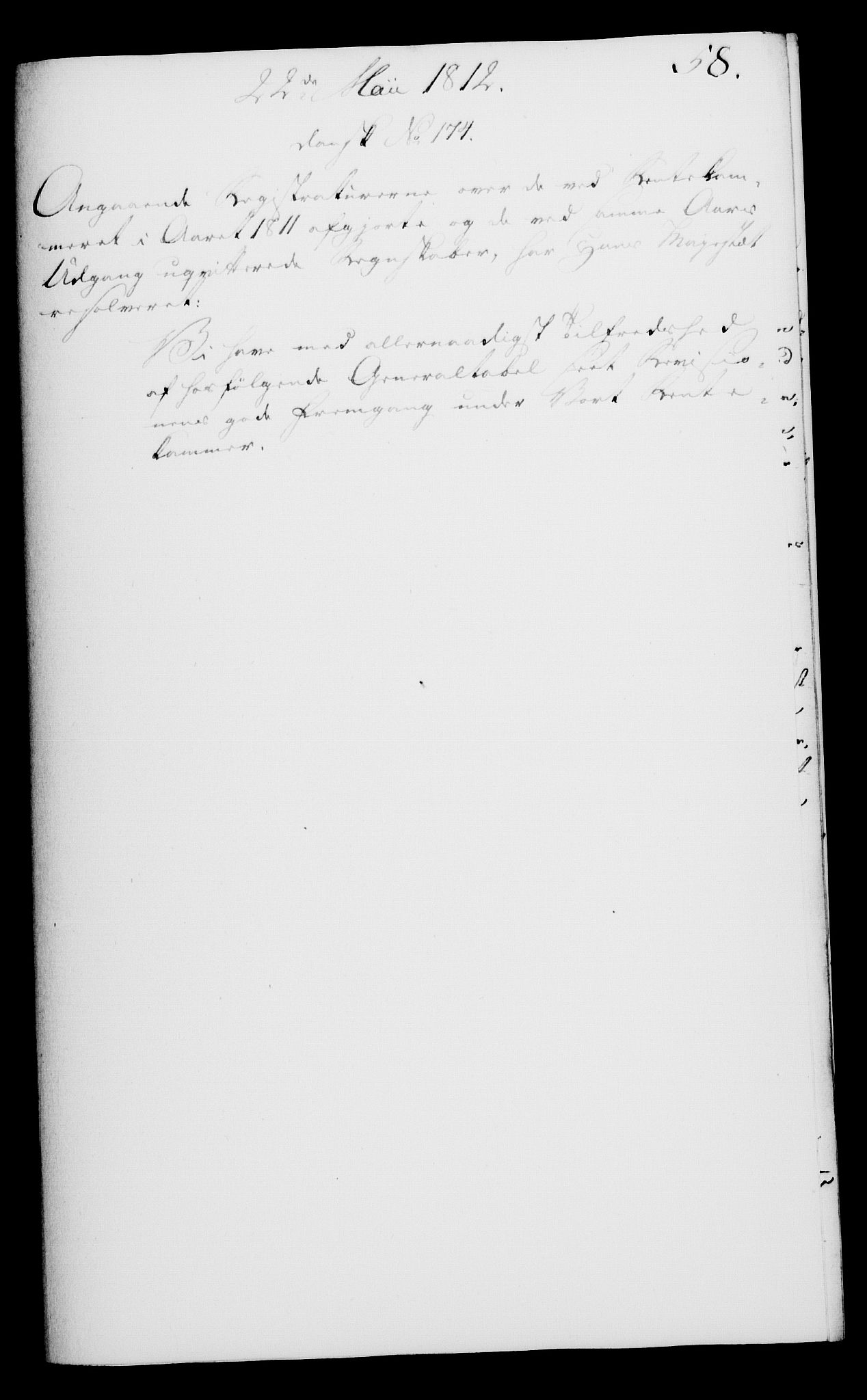 Rentekammeret, Kammerkanselliet, AV/RA-EA-3111/G/Gf/Gfa/L0094: Norsk relasjons- og resolusjonsprotokoll (merket RK 52.94), 1812, p. 209