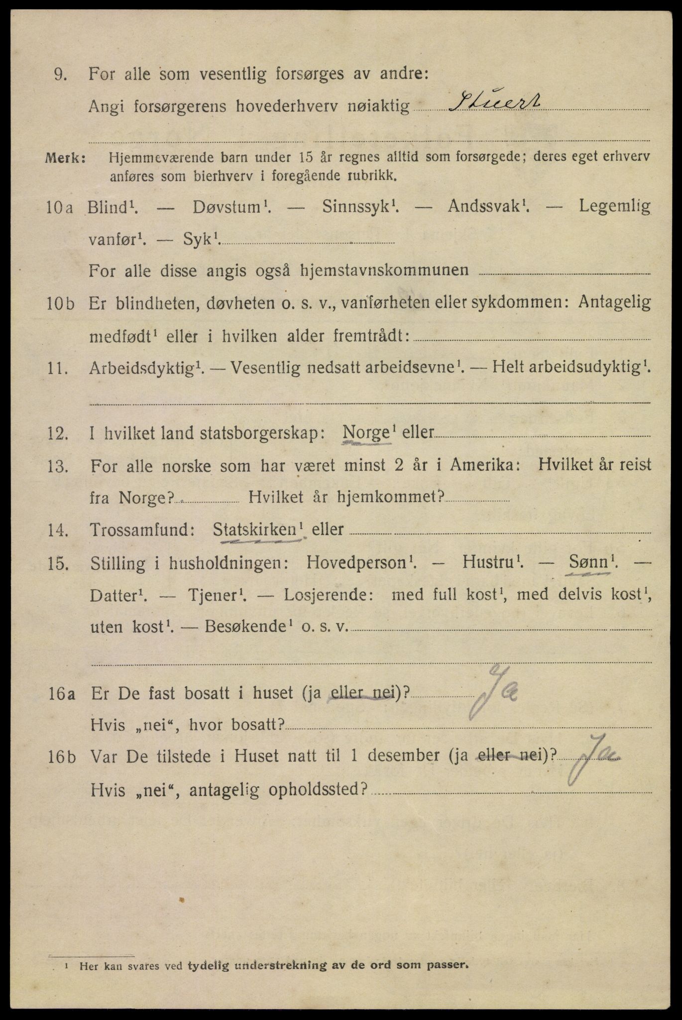 SAKO, 1920 census for Kragerø, 1920, p. 7706