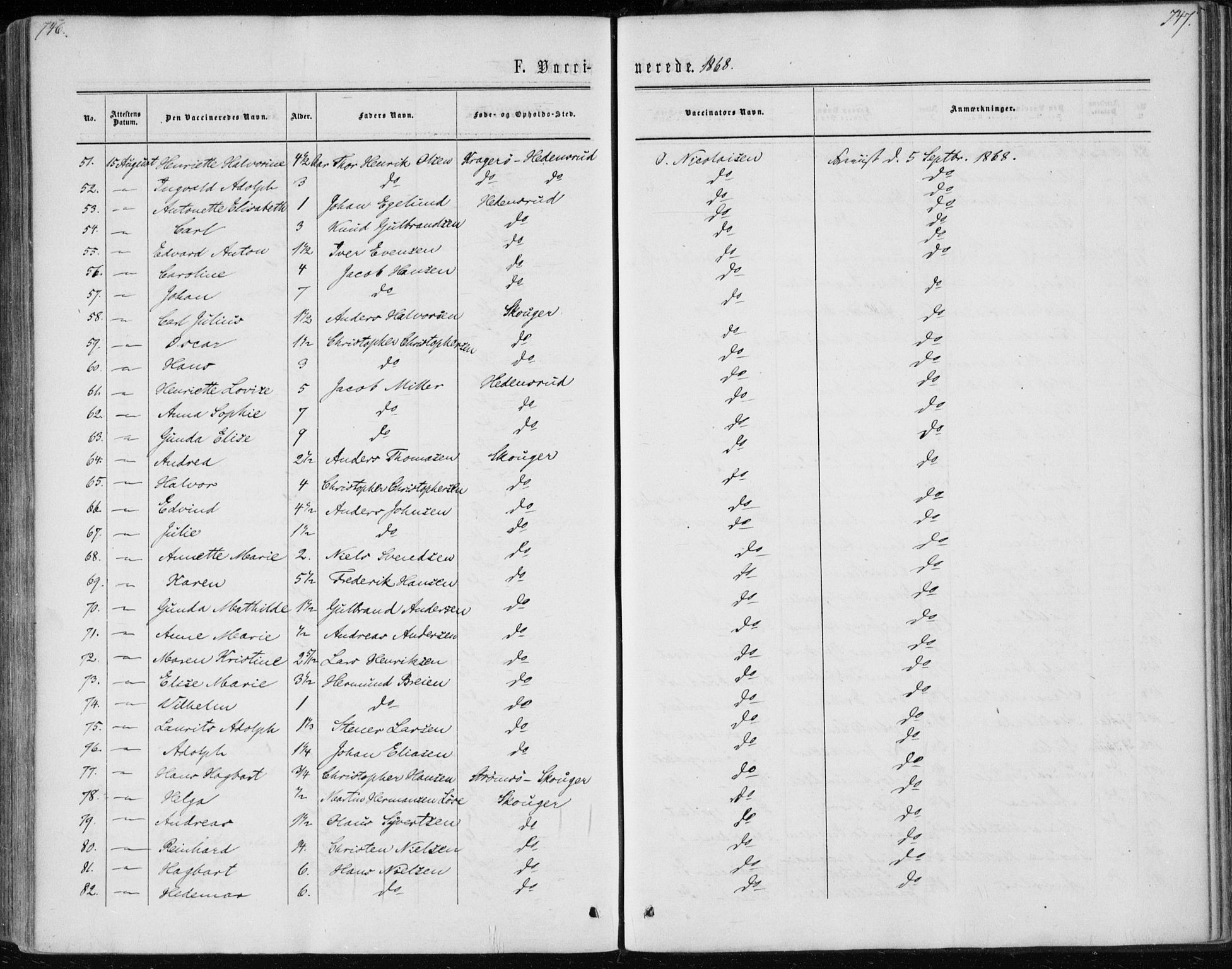 Skoger kirkebøker, AV/SAKO-A-59/F/Fa/L0004: Parish register (official) no. I 4, 1862-1872, p. 746-747