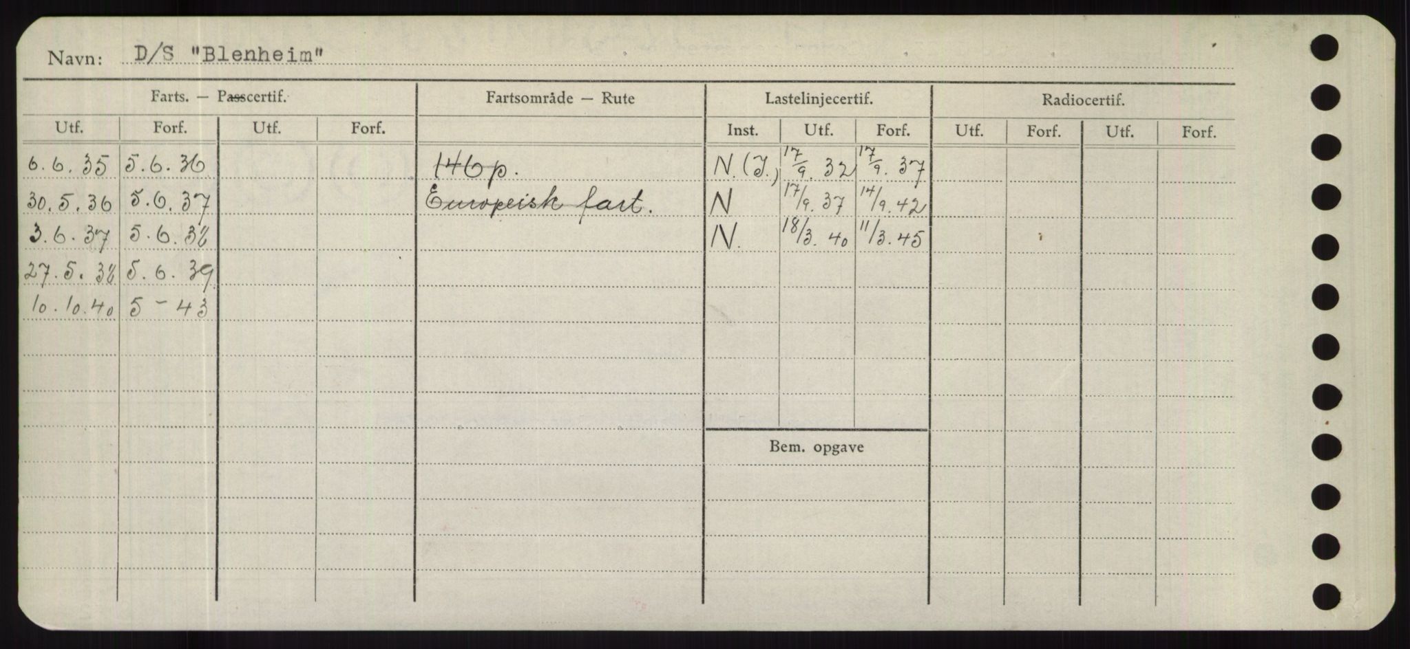 Sjøfartsdirektoratet med forløpere, Skipsmålingen, RA/S-1627/H/Hd/L0004: Fartøy, Bia-Boy, p. 292