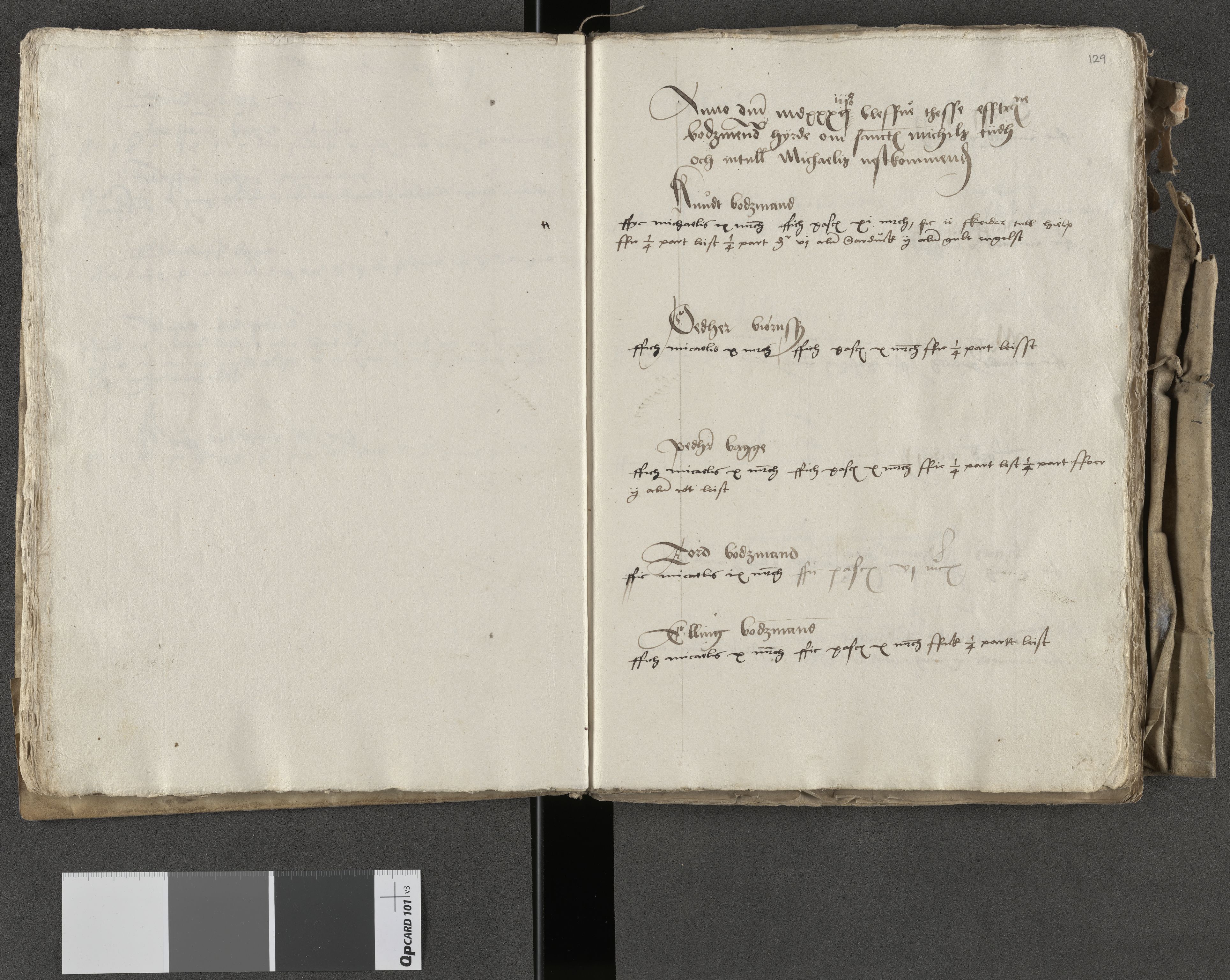 RA, The National Archives' diploma collection, The Munich Collection (paper), no. 17: Archbishop Olav Engelbrektsson's accounts, 1532-1538, 1532-1538