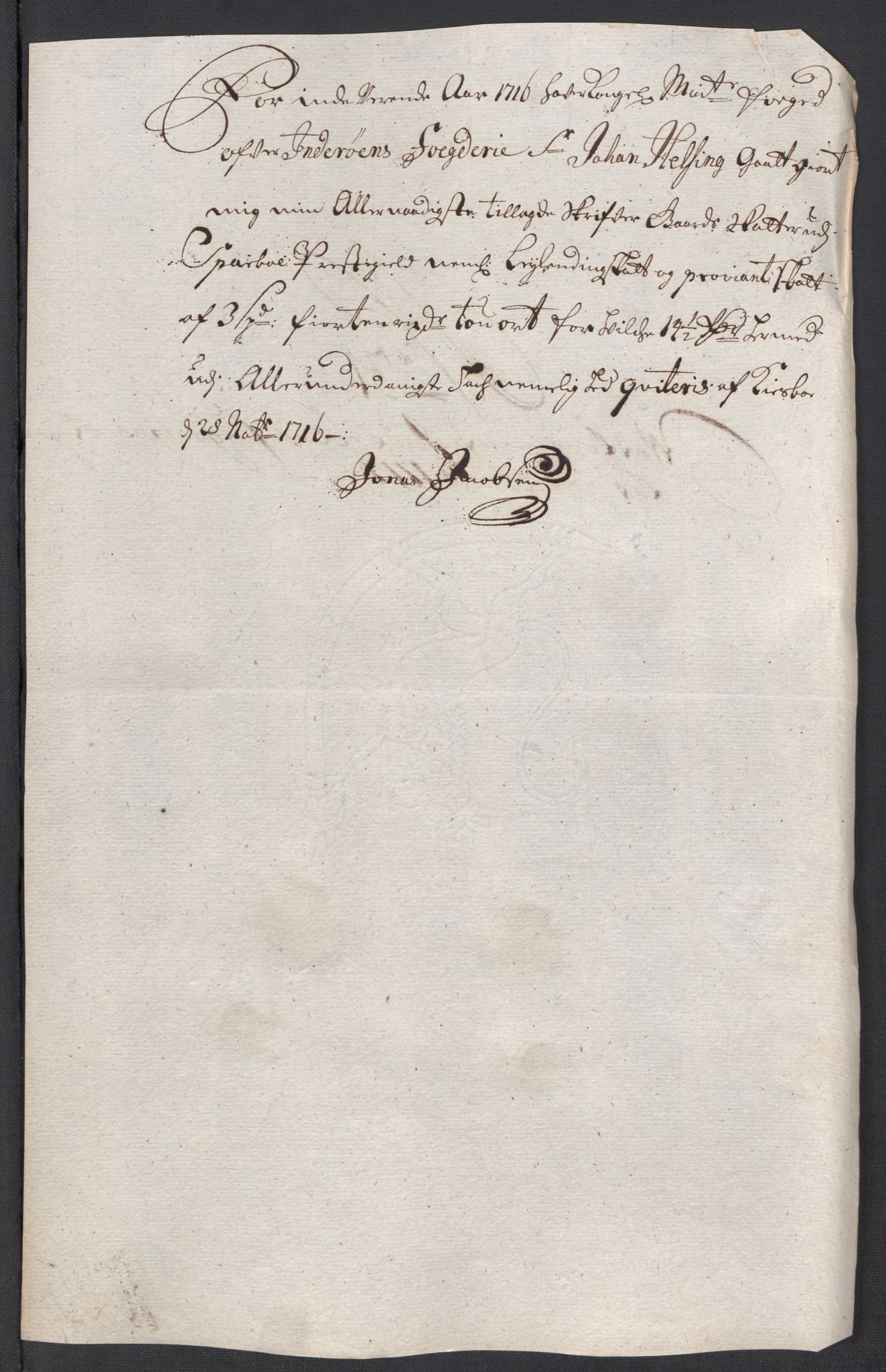 Rentekammeret inntil 1814, Reviderte regnskaper, Fogderegnskap, AV/RA-EA-4092/R63/L4325: Fogderegnskap Inderøy, 1717, p. 253