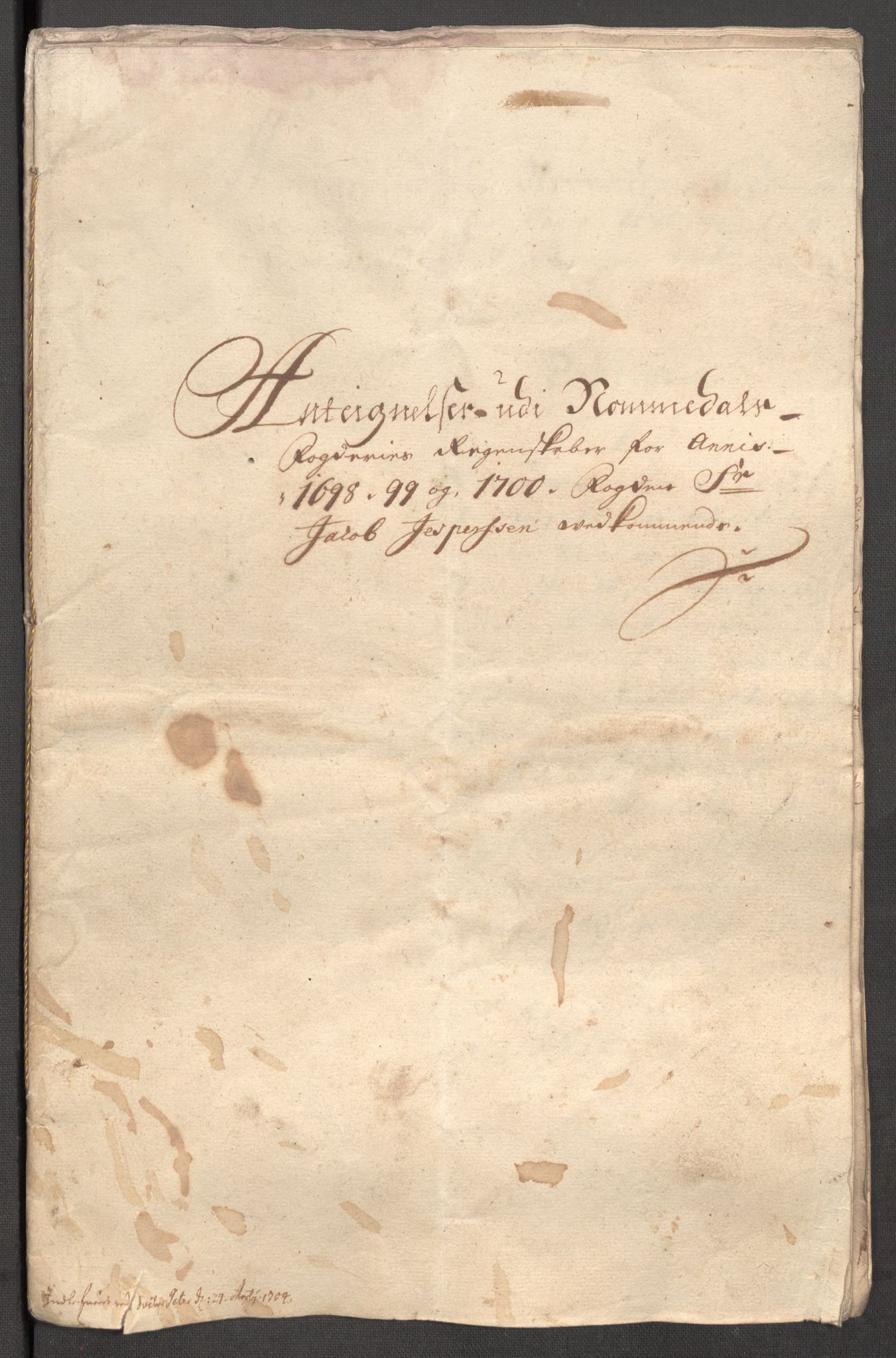 Rentekammeret inntil 1814, Reviderte regnskaper, Fogderegnskap, RA/EA-4092/R64/L4426: Fogderegnskap Namdal, 1699-1700, p. 346
