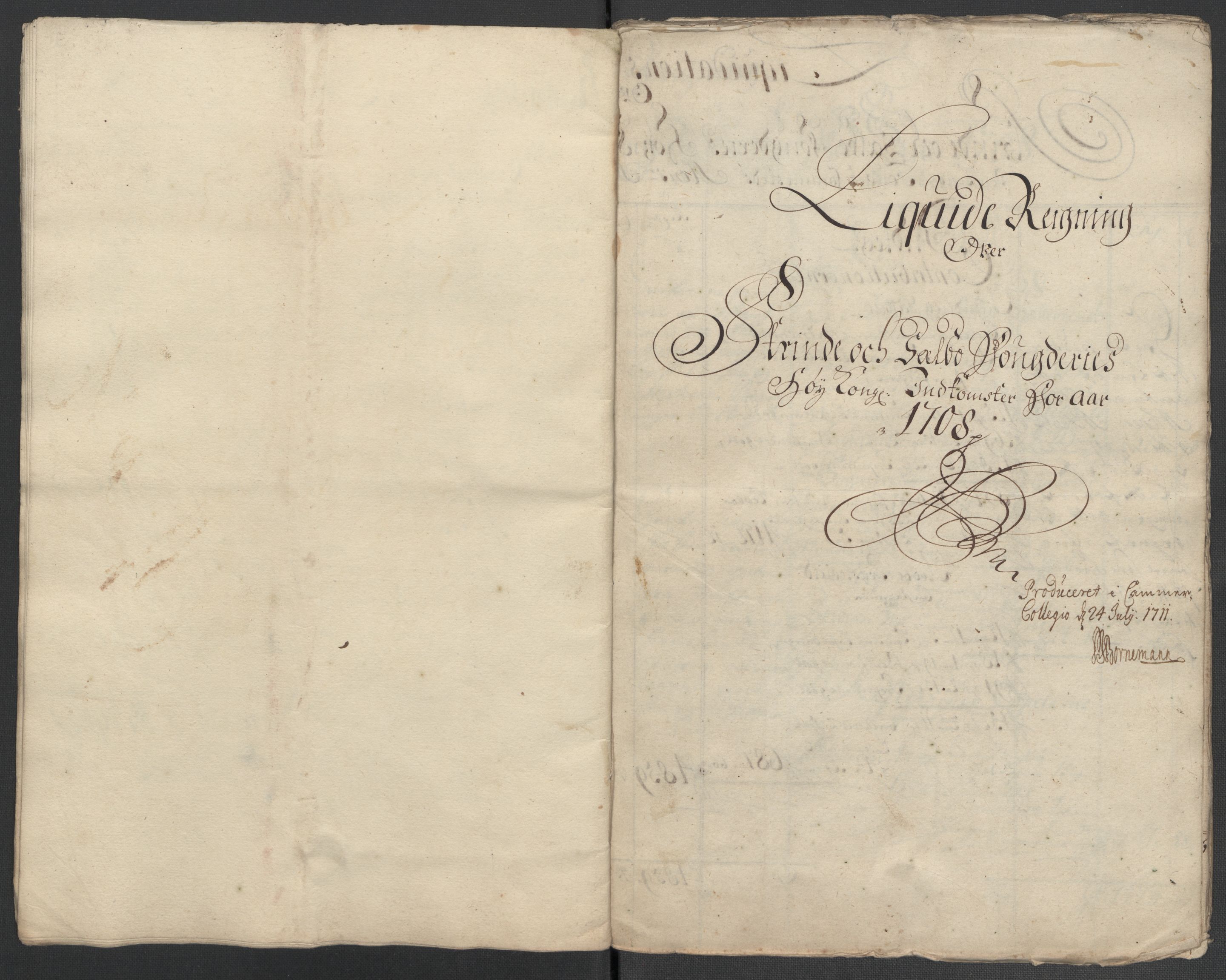 Rentekammeret inntil 1814, Reviderte regnskaper, Fogderegnskap, AV/RA-EA-4092/R61/L4110: Fogderegnskap Strinda og Selbu, 1707-1708, p. 301