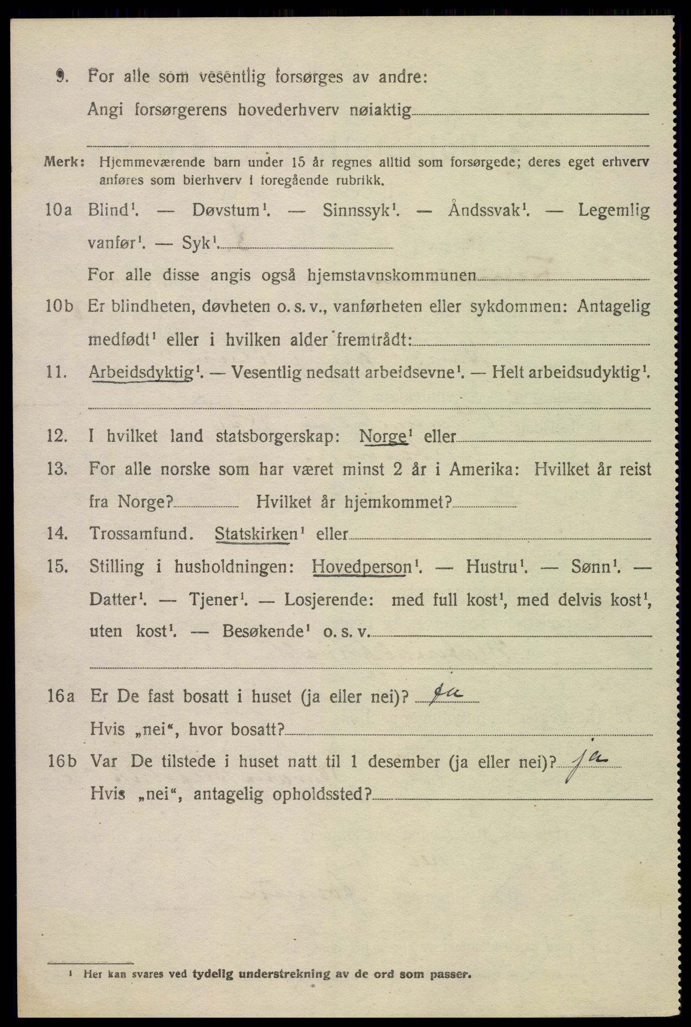 SAKO, 1920 census for Fredriksvern, 1920, p. 406