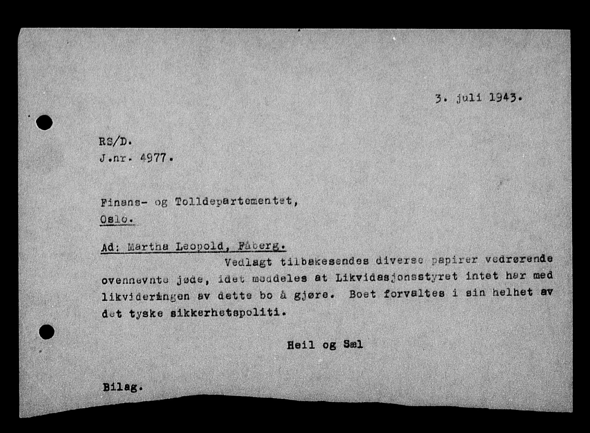 Justisdepartementet, Tilbakeføringskontoret for inndratte formuer, AV/RA-S-1564/H/Hc/Hcd/L1002: --, 1945-1947, p. 317