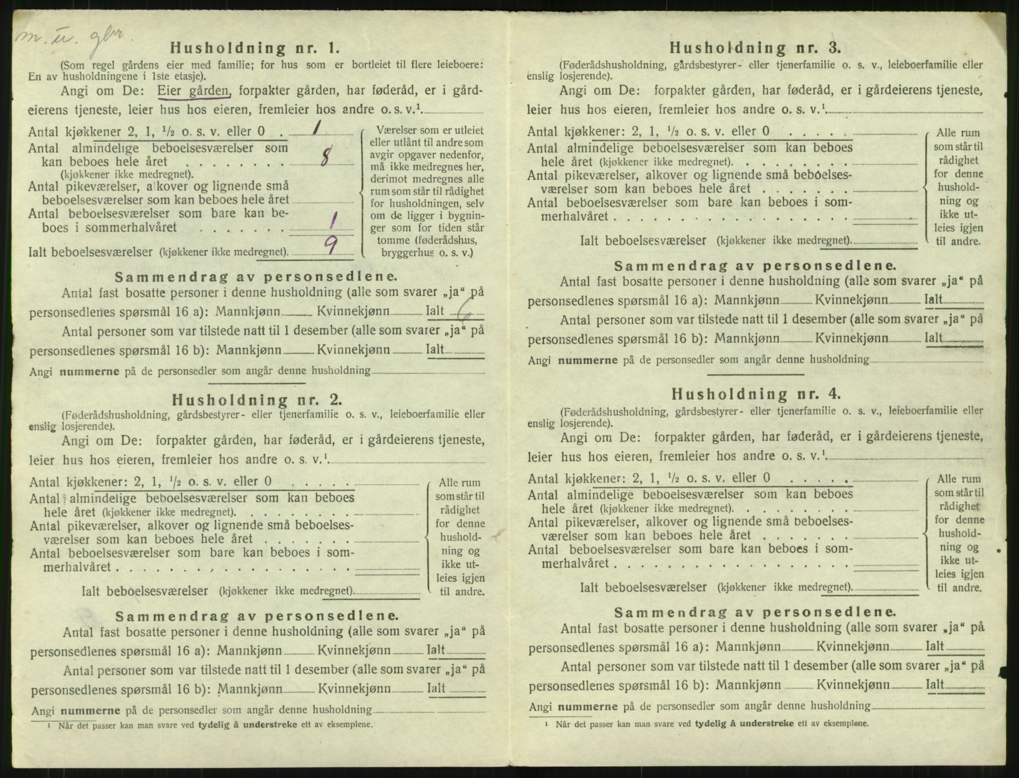 SAT, 1920 census for Surnadal, 1920, p. 390