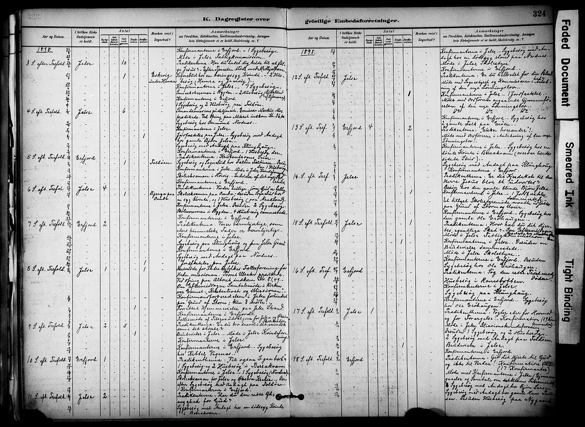 Jelsa sokneprestkontor, AV/SAST-A-101842/01/IV: Parish register (official) no. A 10, 1884-1906, p. 325