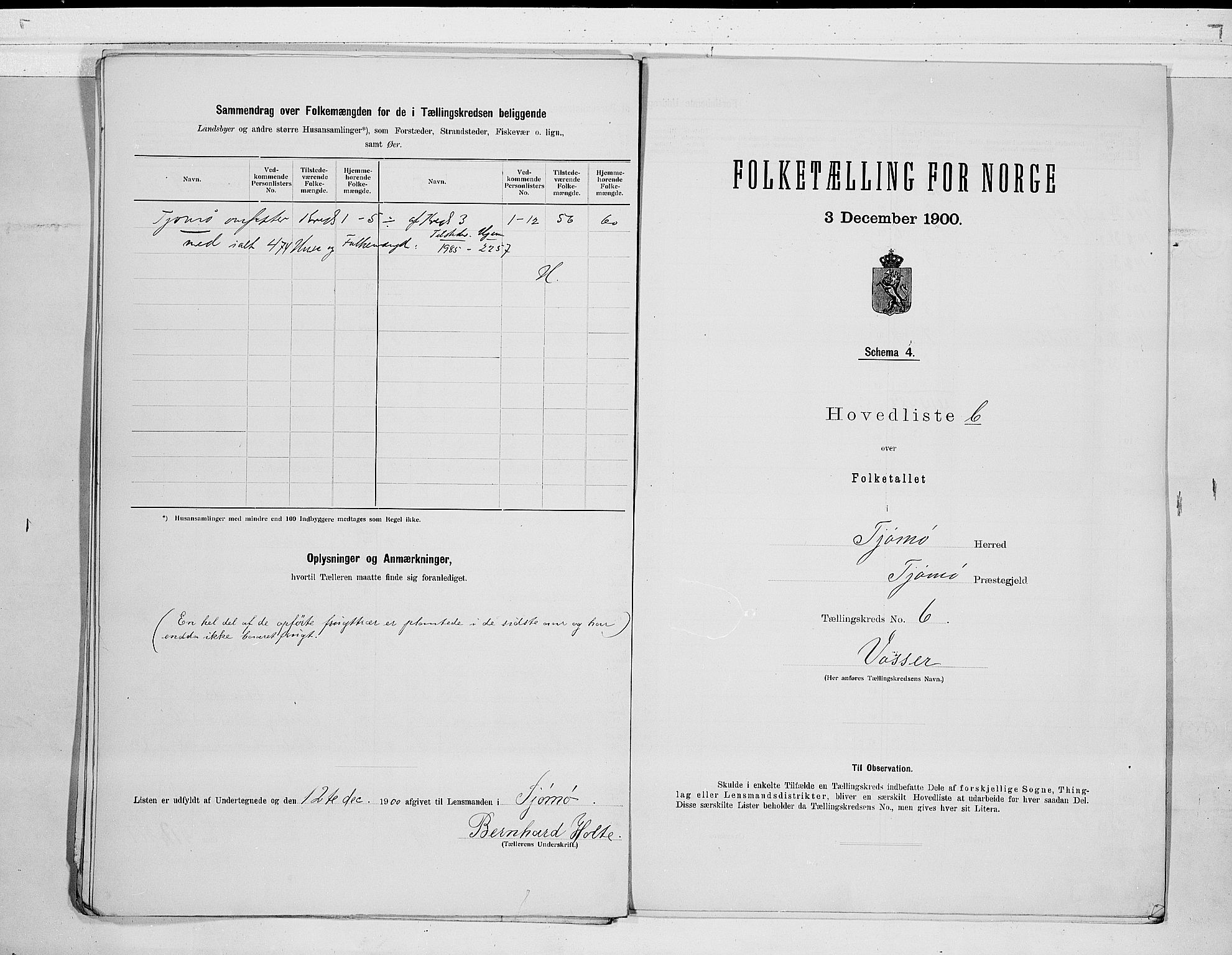 RA, 1900 census for Tjøme, 1900, p. 16