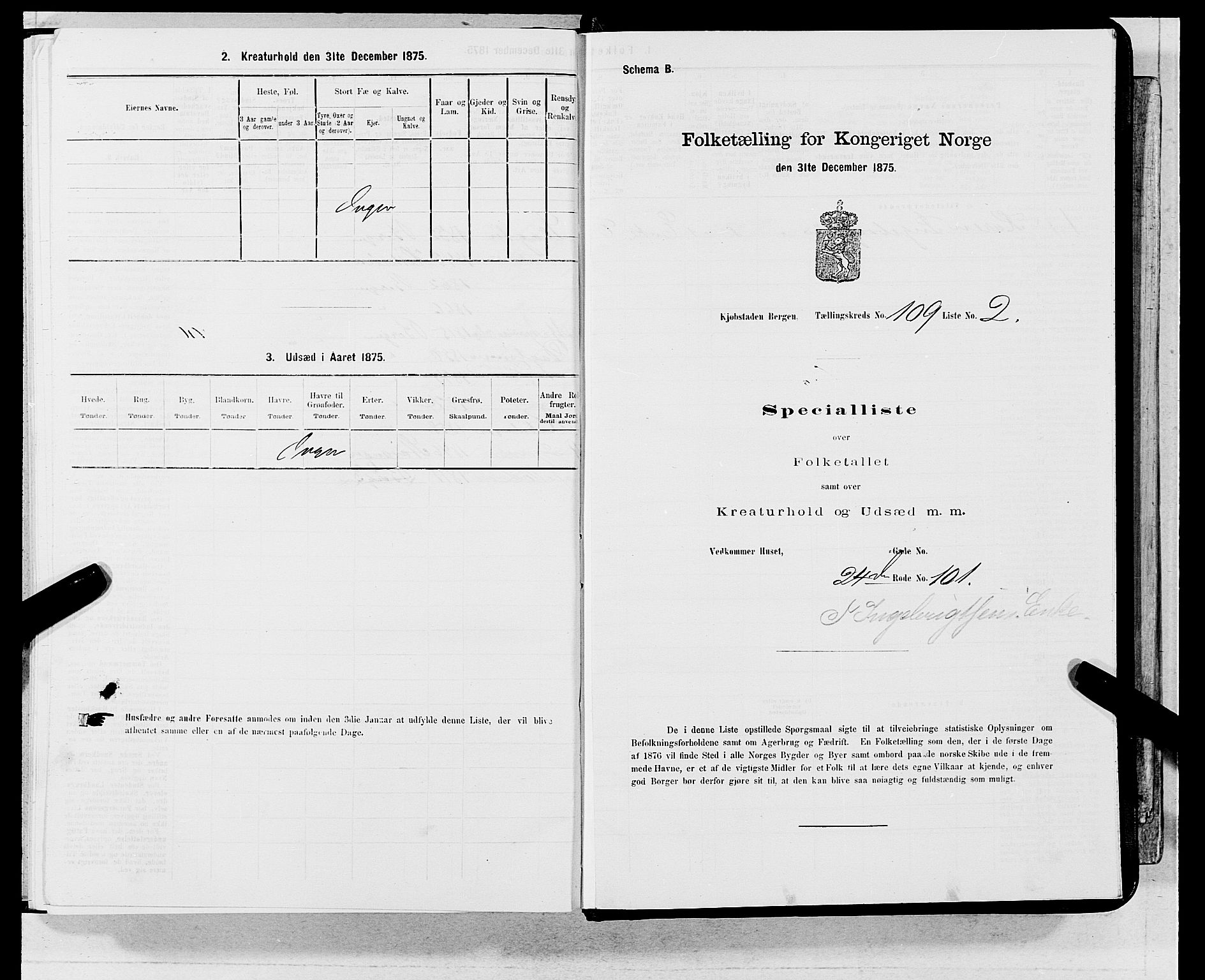 SAB, 1875 census for 1301 Bergen, 1875, p. 5917