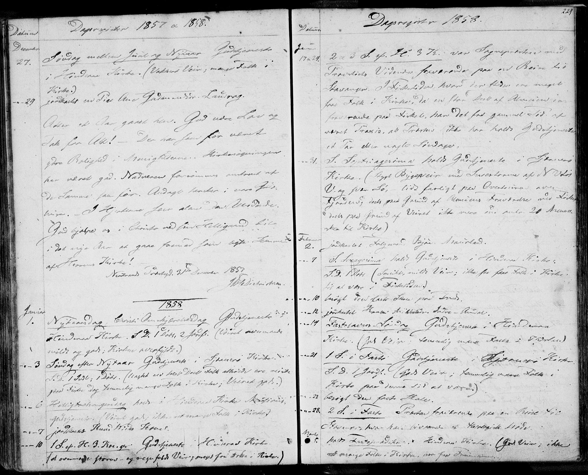 Nedstrand sokneprestkontor, SAST/A-101841/01/IV: Parish register (official) no. A 8, 1839-1860, p. 229